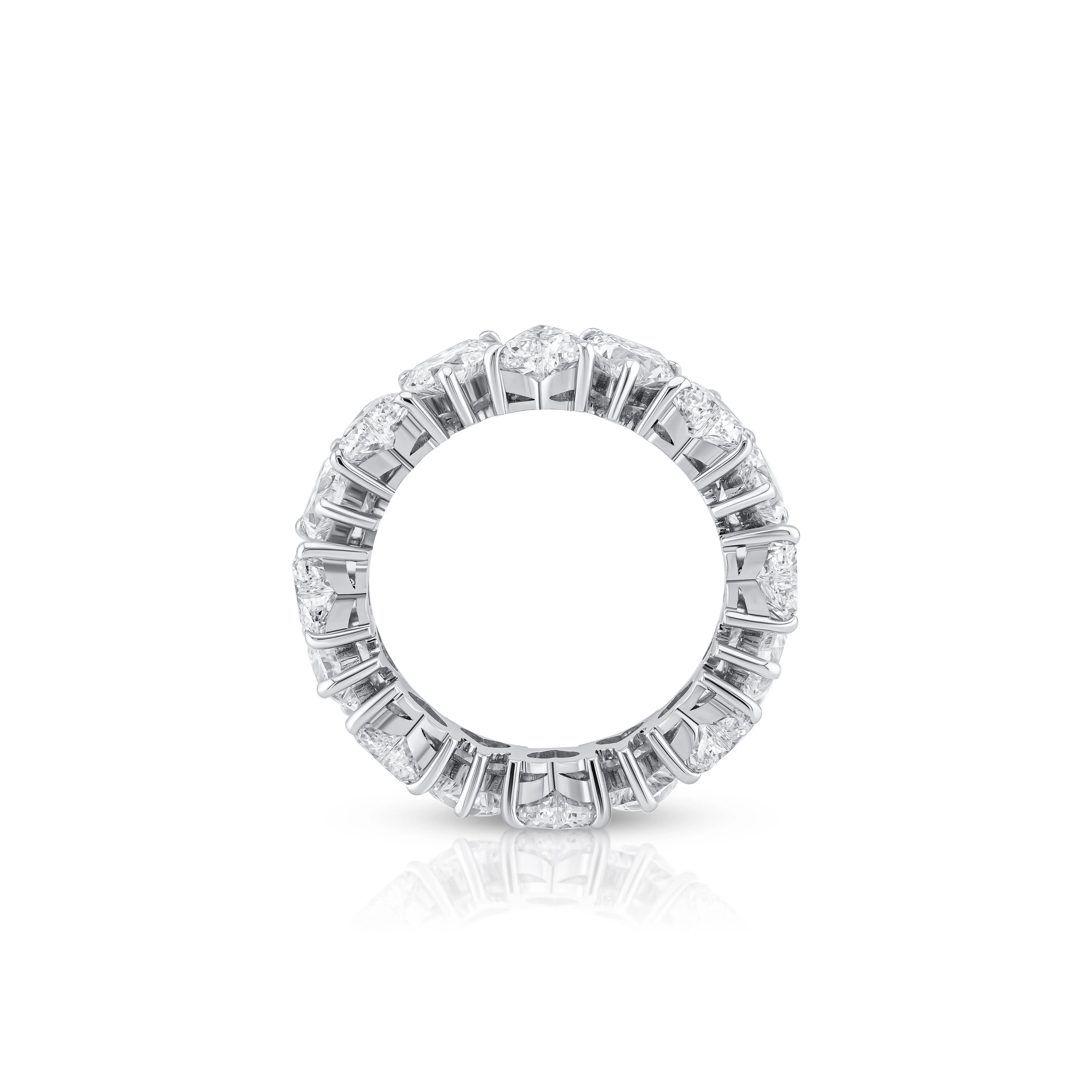 Alternating Heart Shape Eternity Ring (Certified) - Image 4