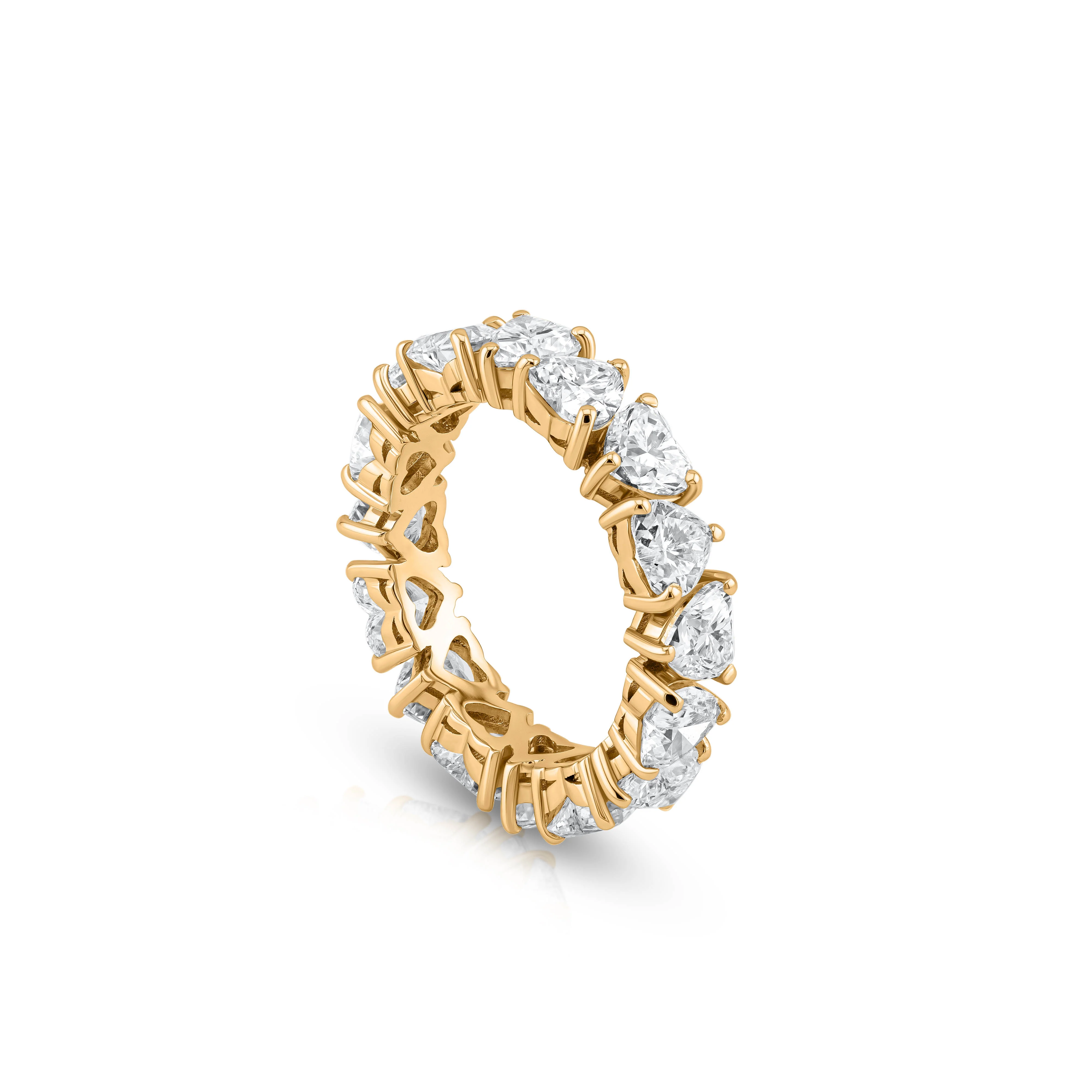 Alternating Heart Shape Eternity Ring (Certified) - Image 5