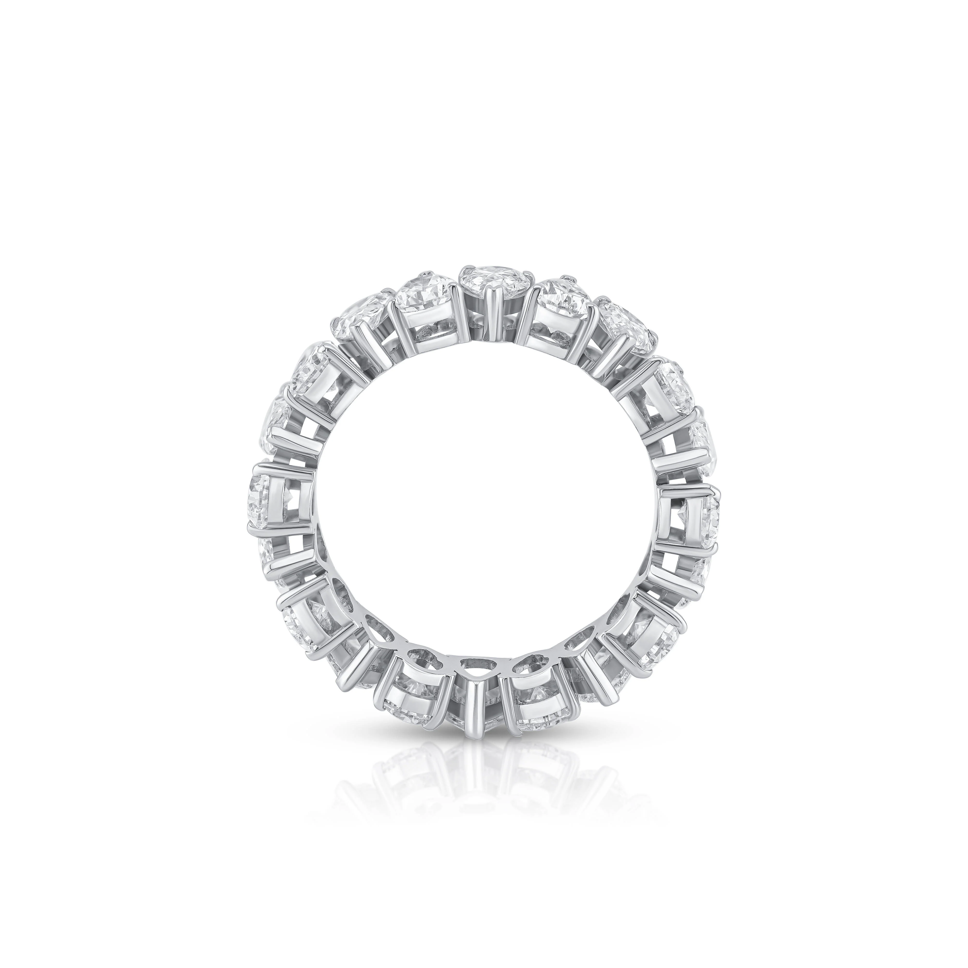 Alternating Pear Shape Eternity Ring (Certified) - Image 4