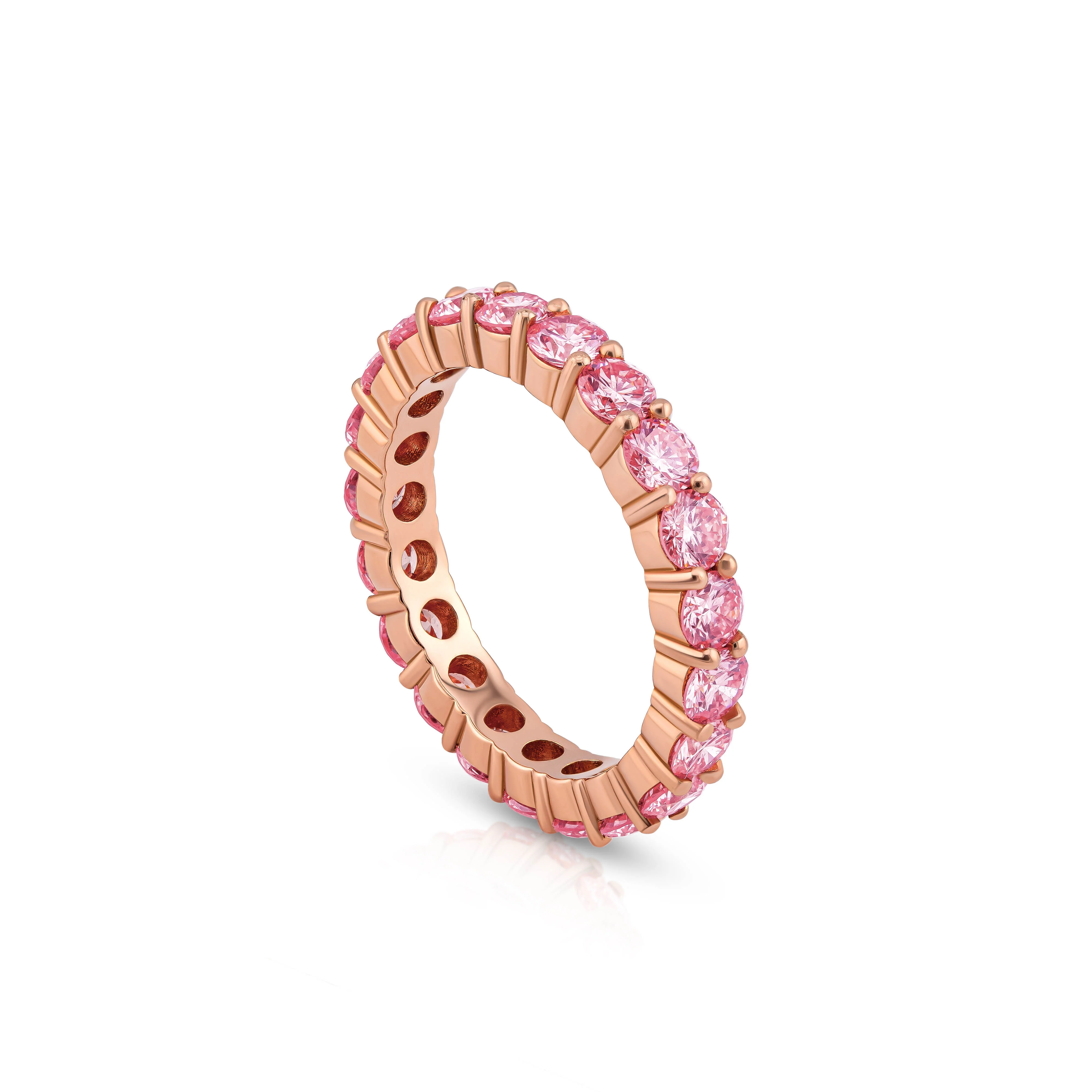 Amara Pink Diamond Eternity Ring (Certified) - Image 3