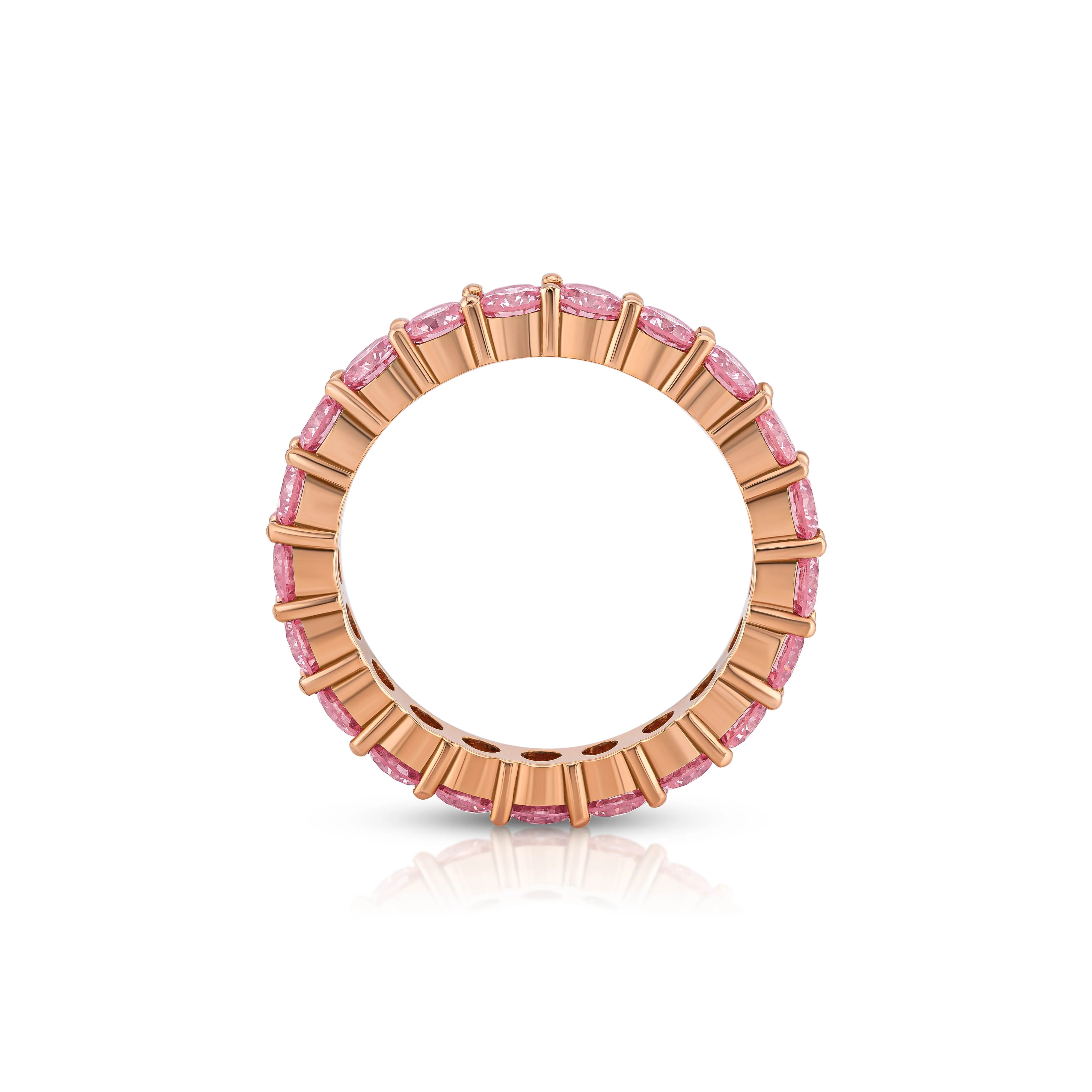 Amara Pink Diamond Eternity Ring (Certified) - Image 4