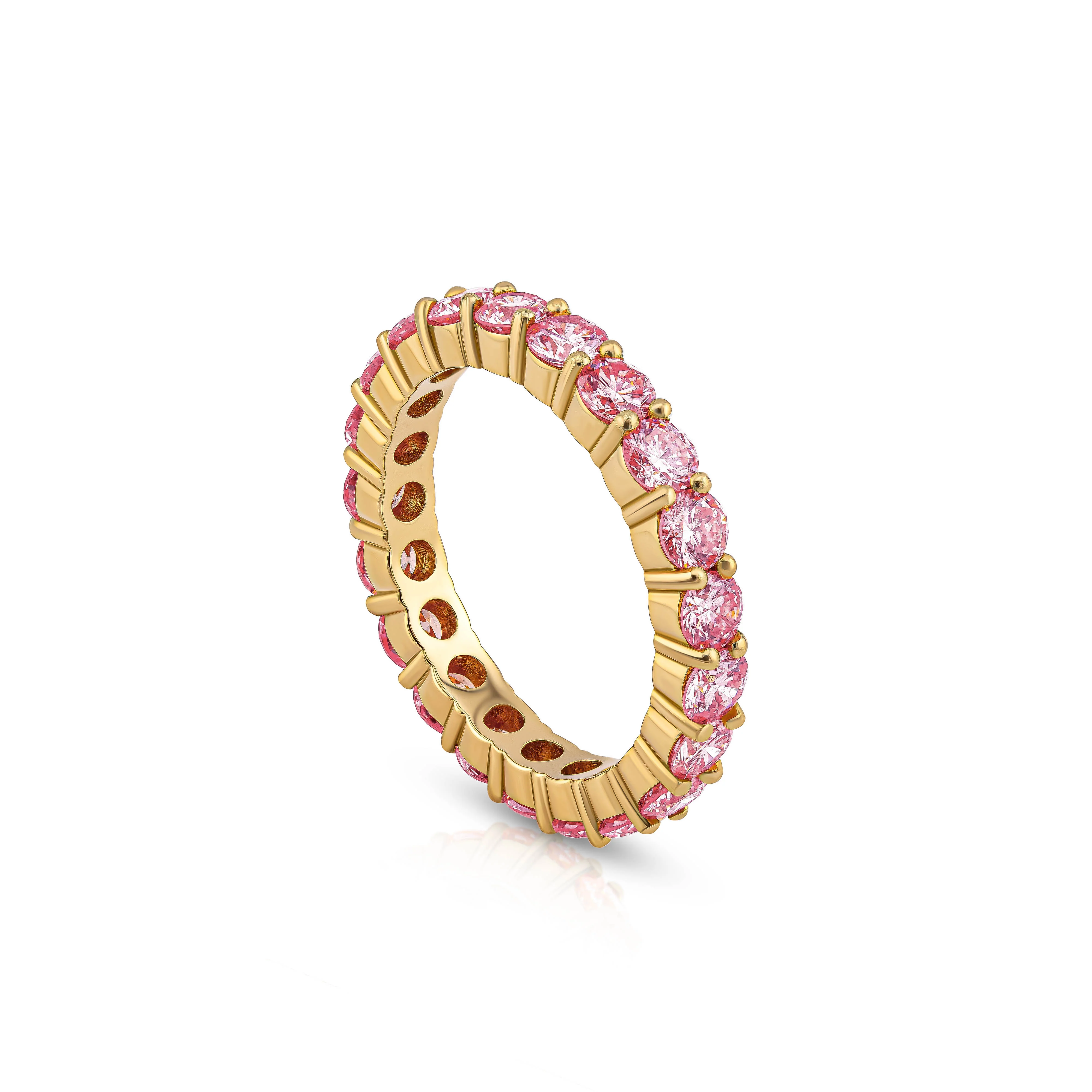 Amara Pink Diamond Eternity Ring (Certified) - Image 5