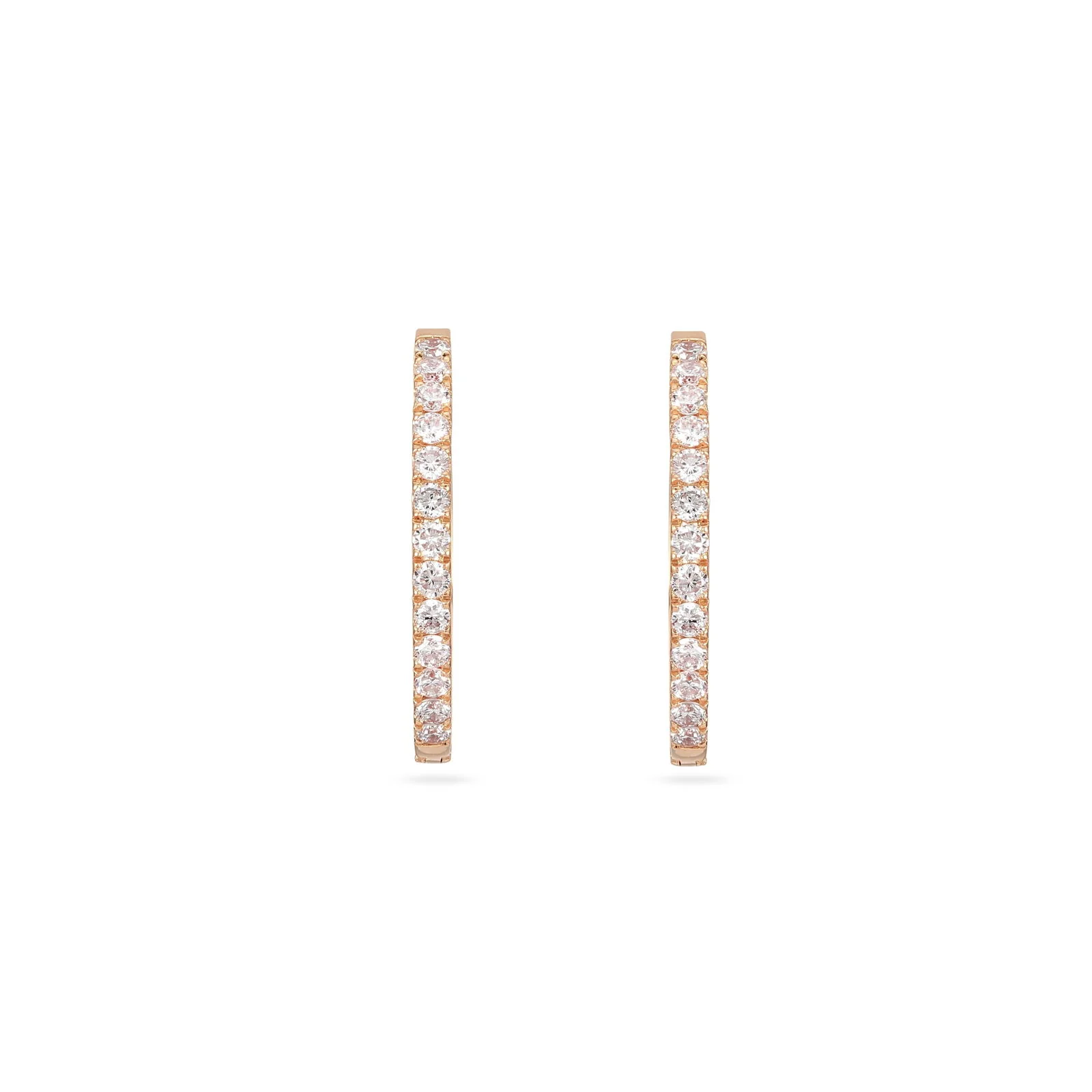 Ayla Diamond Pavé Hoops - Image 4