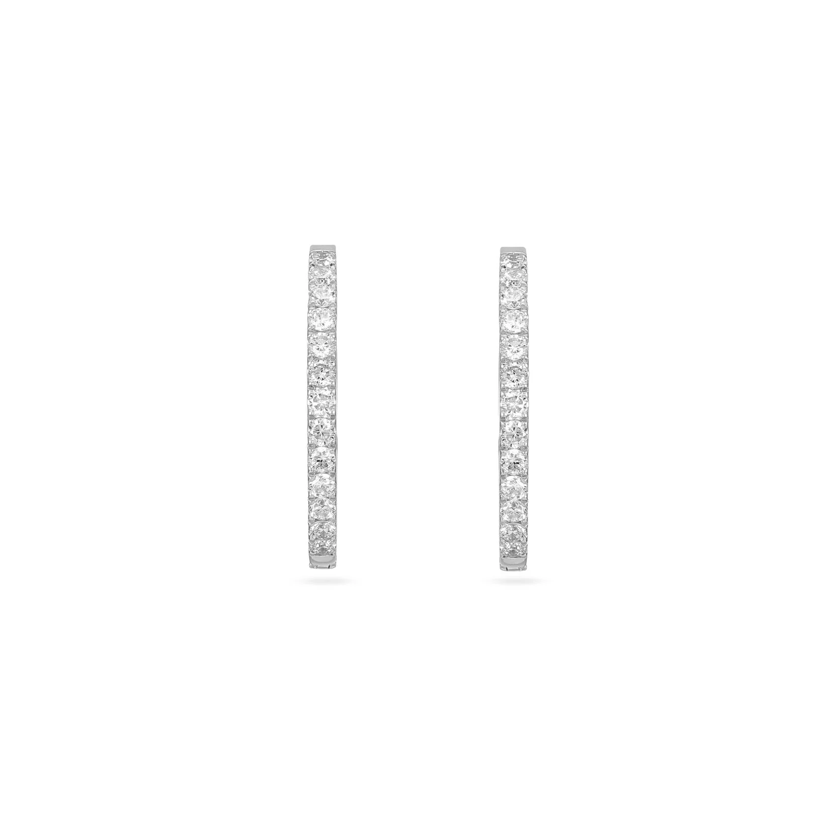 Ayla Diamond Pavé Hoops - Image 5