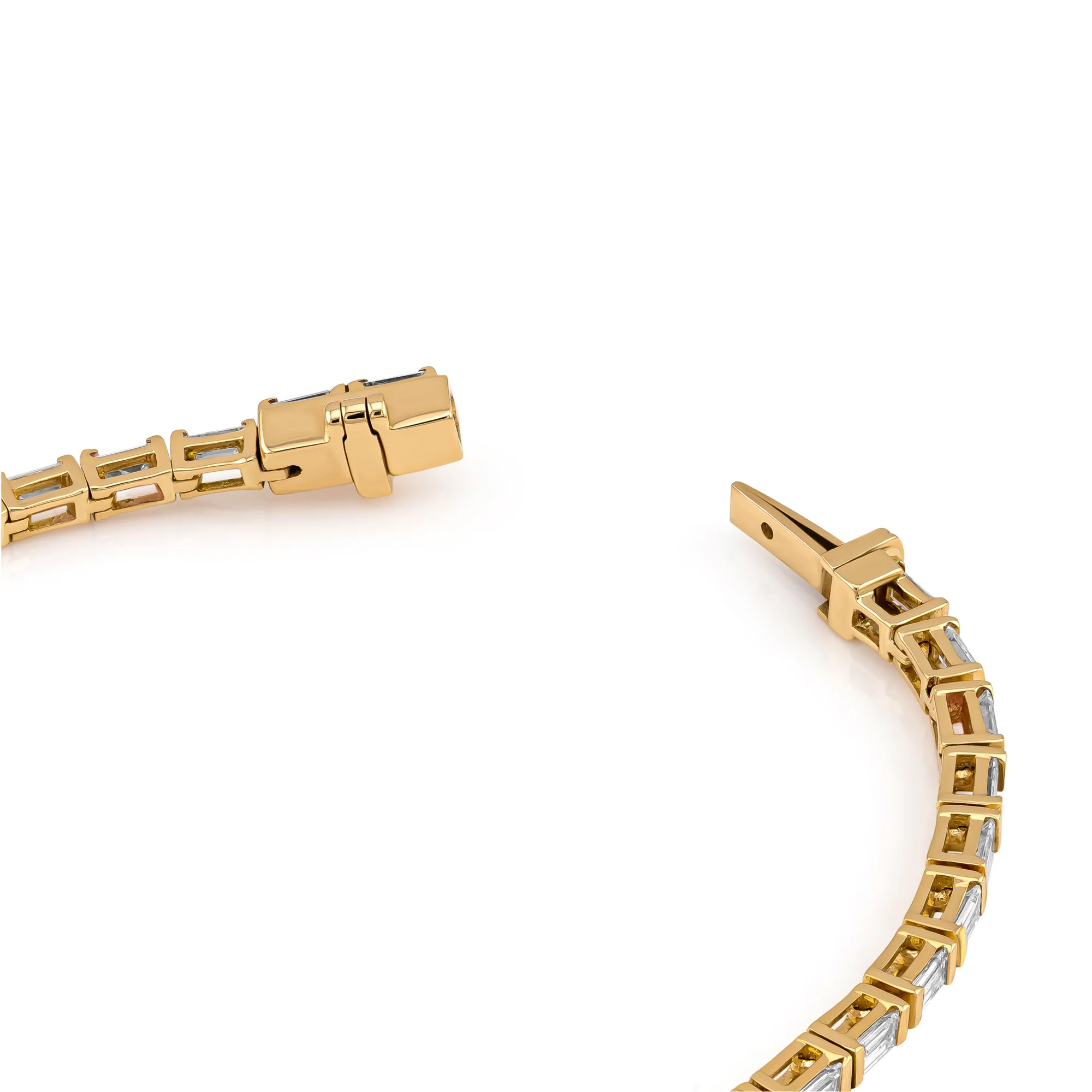 Baguette Bezel Link Tennis Bracelet (Certified) - Image 4