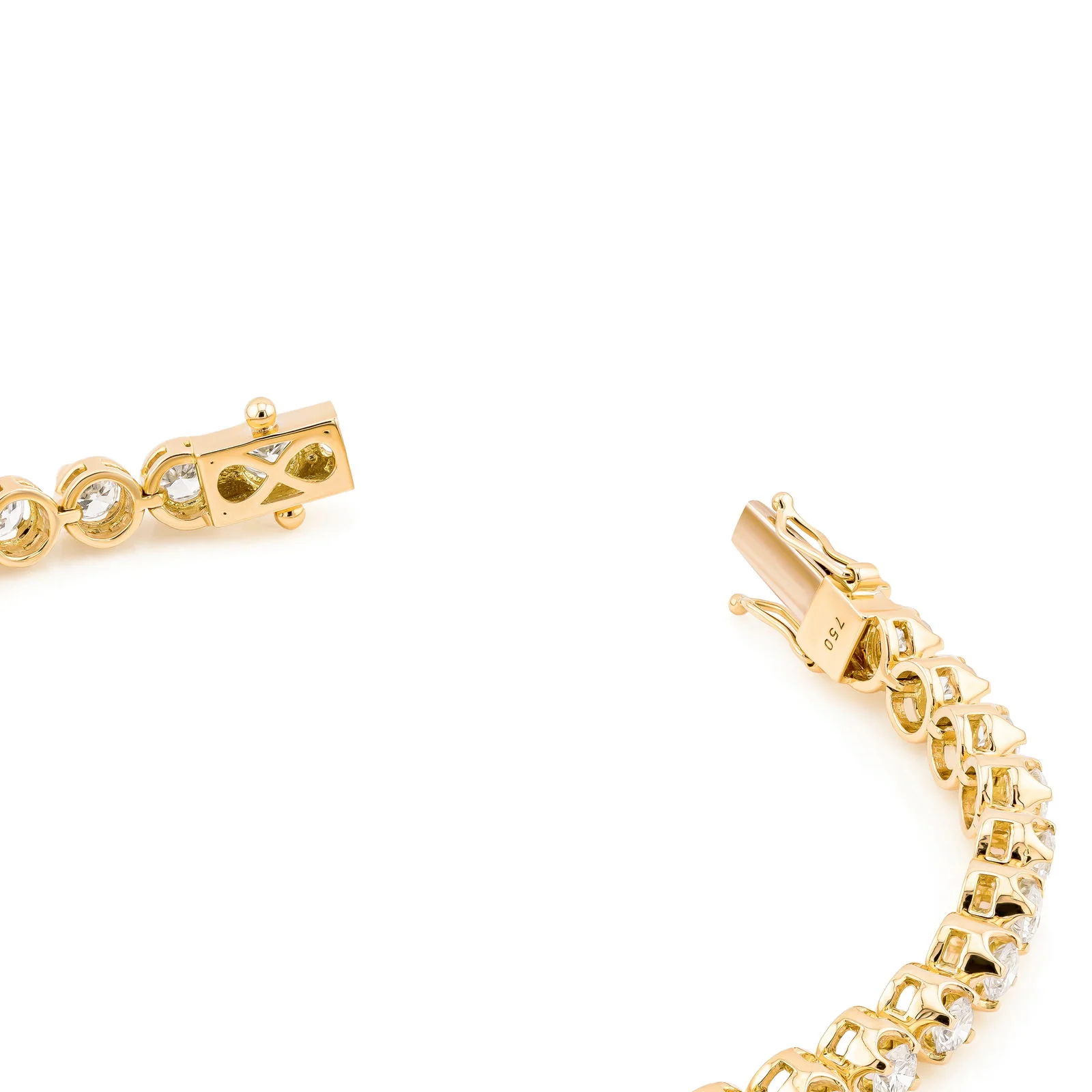 Buttercup Round Brilliant Tennis Bracelet (Certified) - Image 5