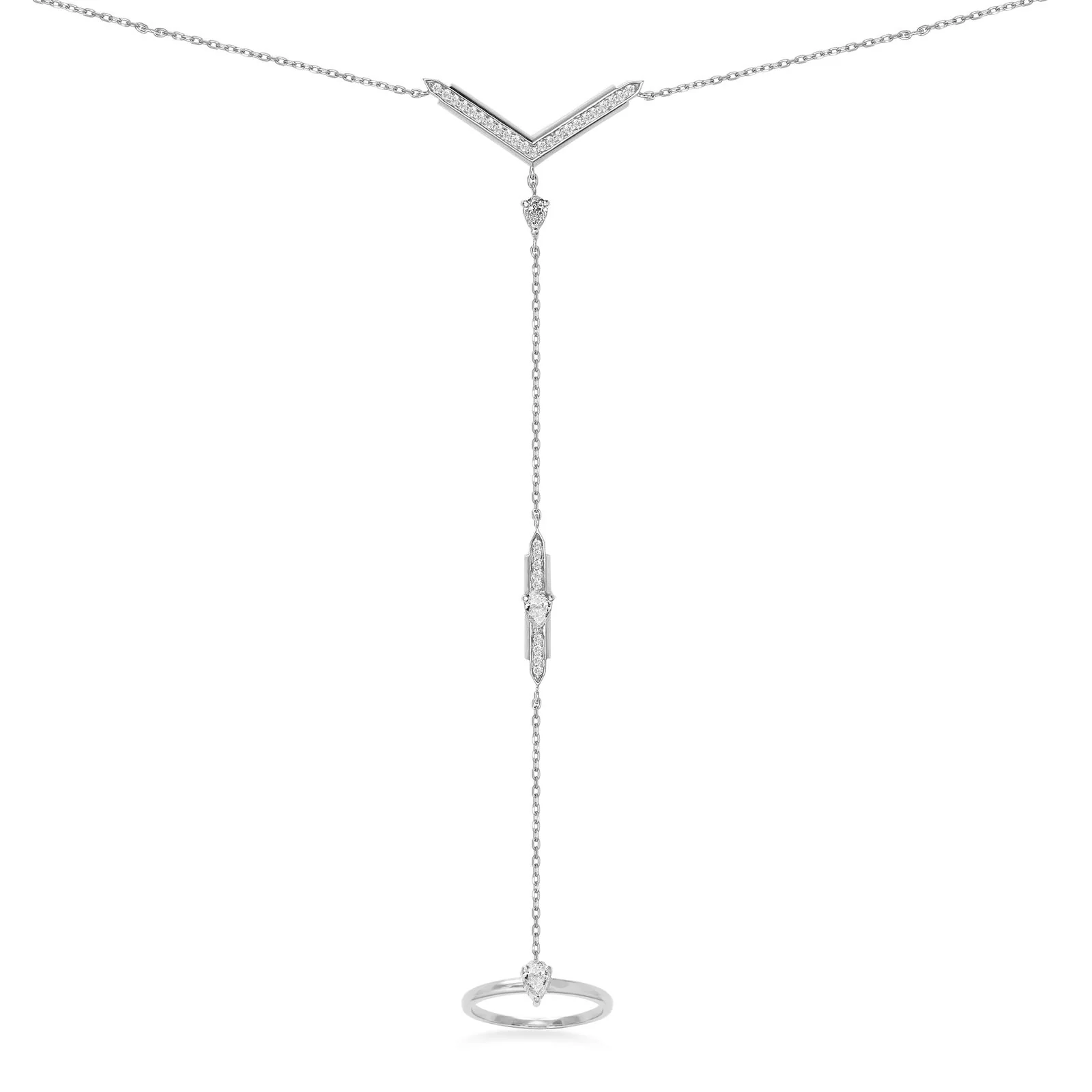 Compass Diamond Hand Chain - Image 5