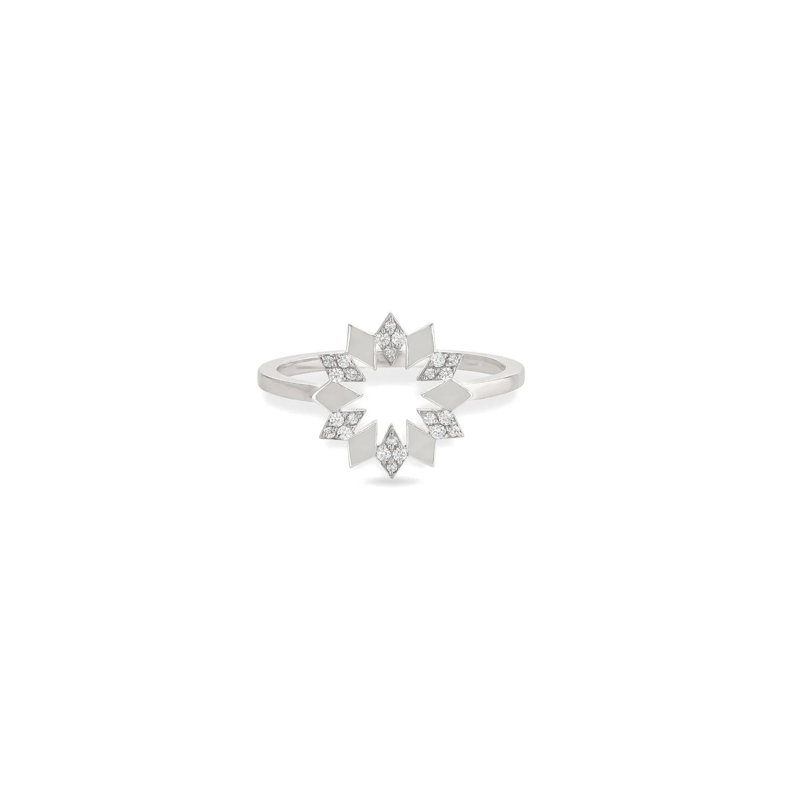 Dahlia Mini Diamond Ring - Image 4