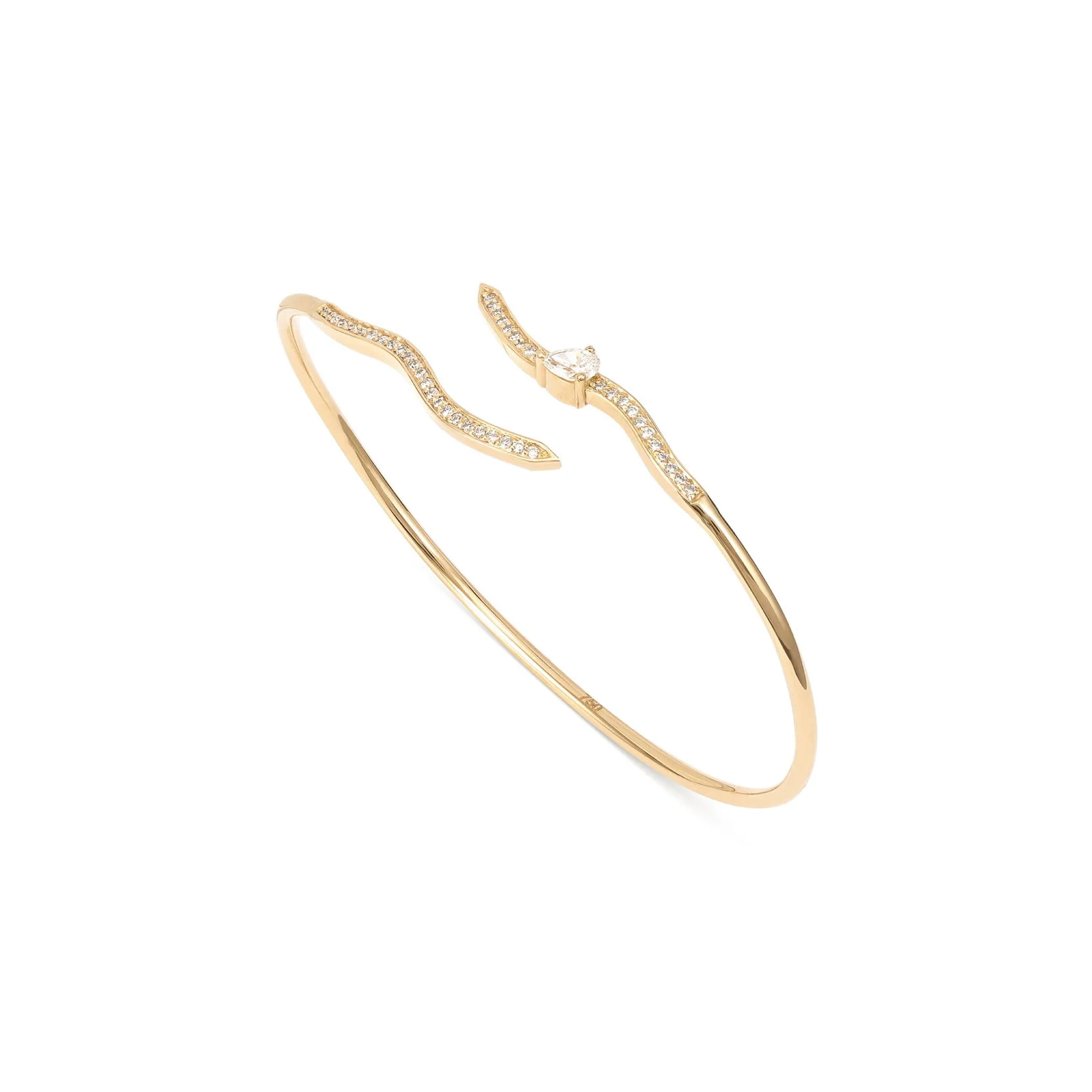 Diamond Dune Wave Bangle - Image 3