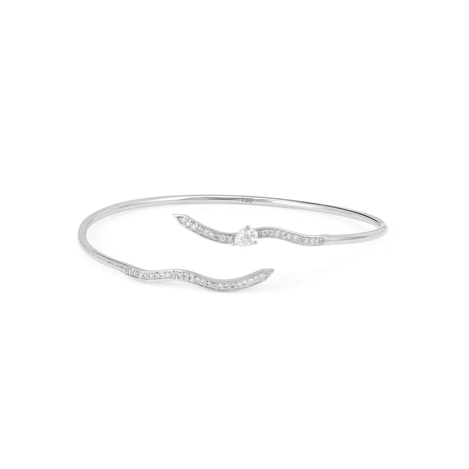 Diamond Dune Wave Bangle - Image 5