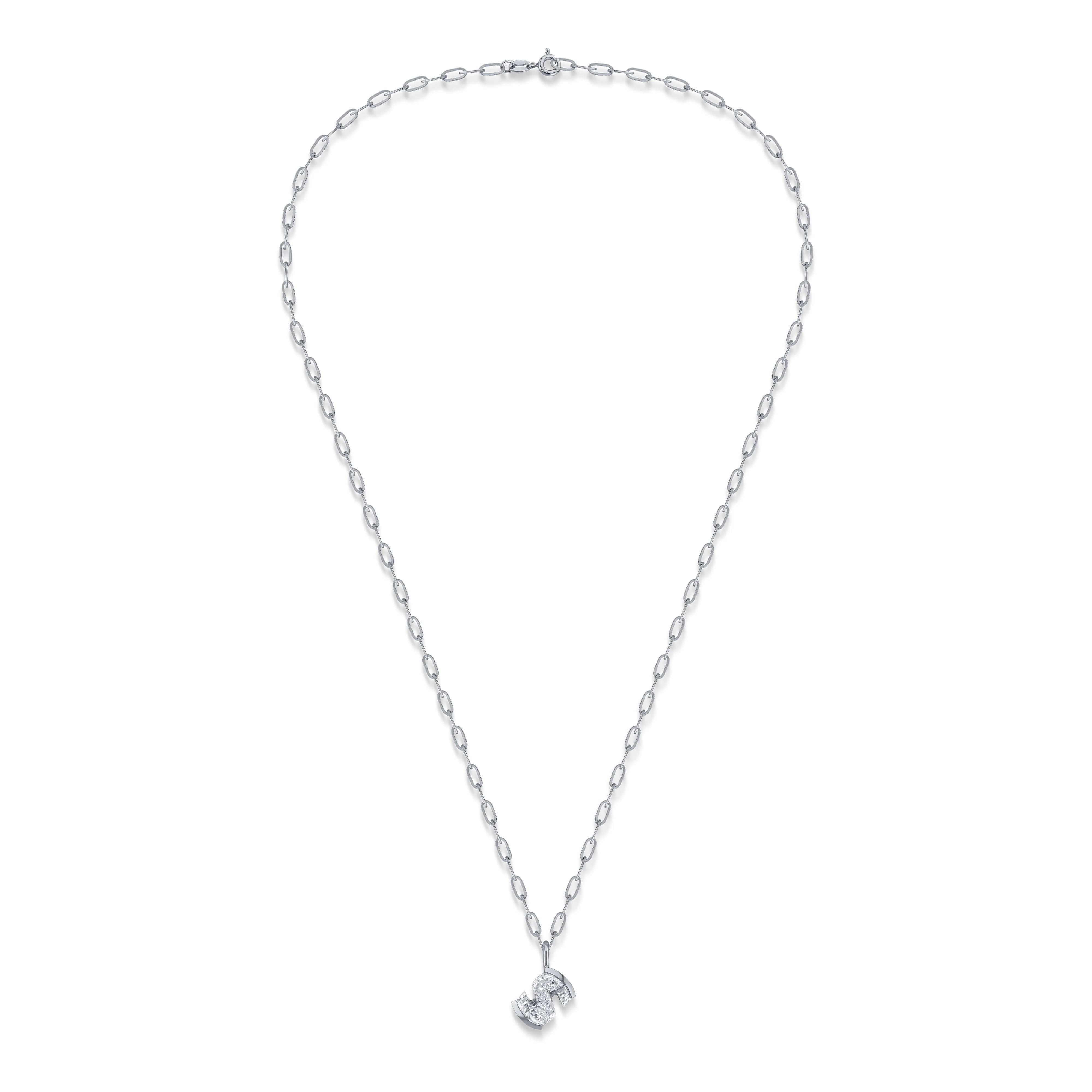 Diamond Initial Necklace - Image 10