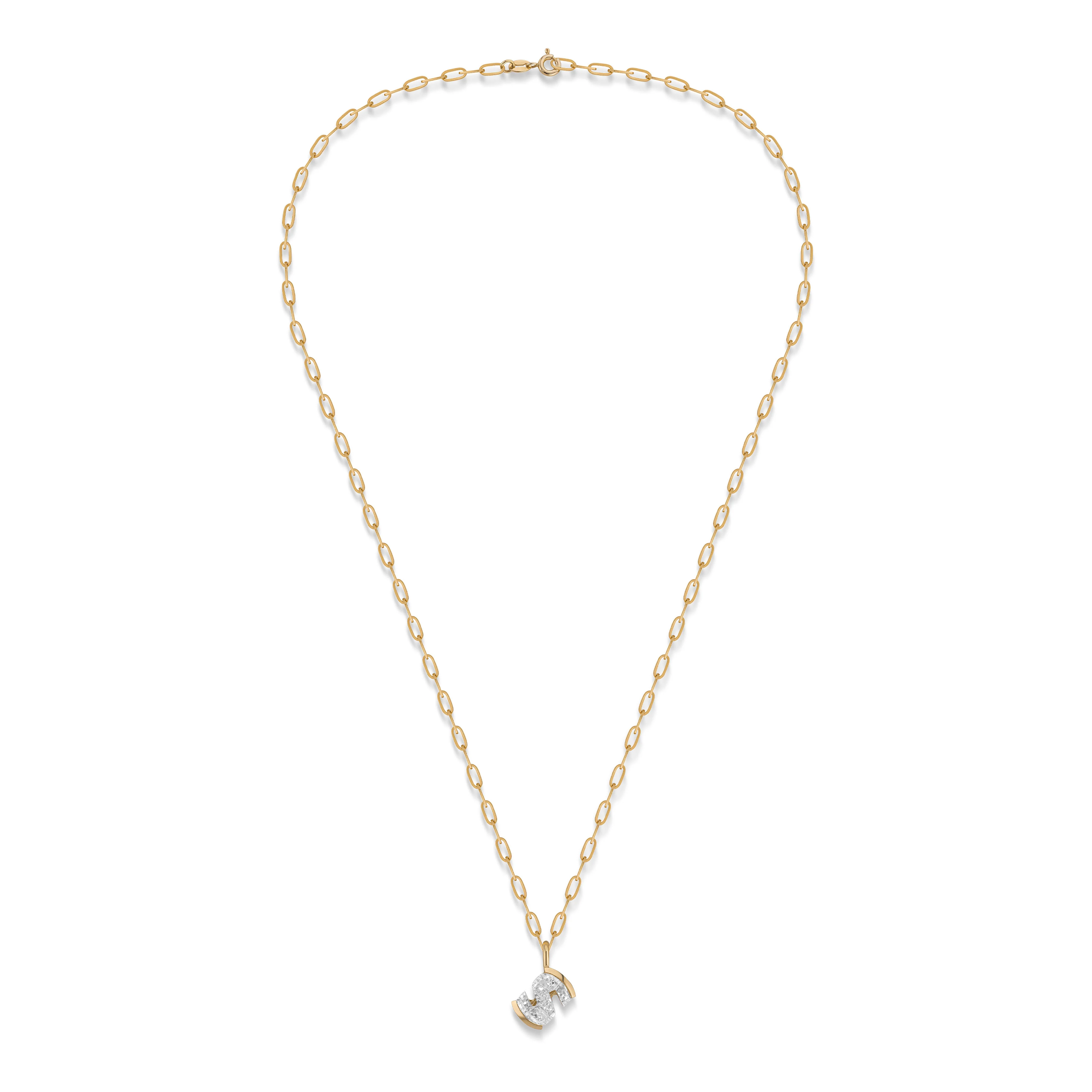 Diamond Initial Necklace - Image 6