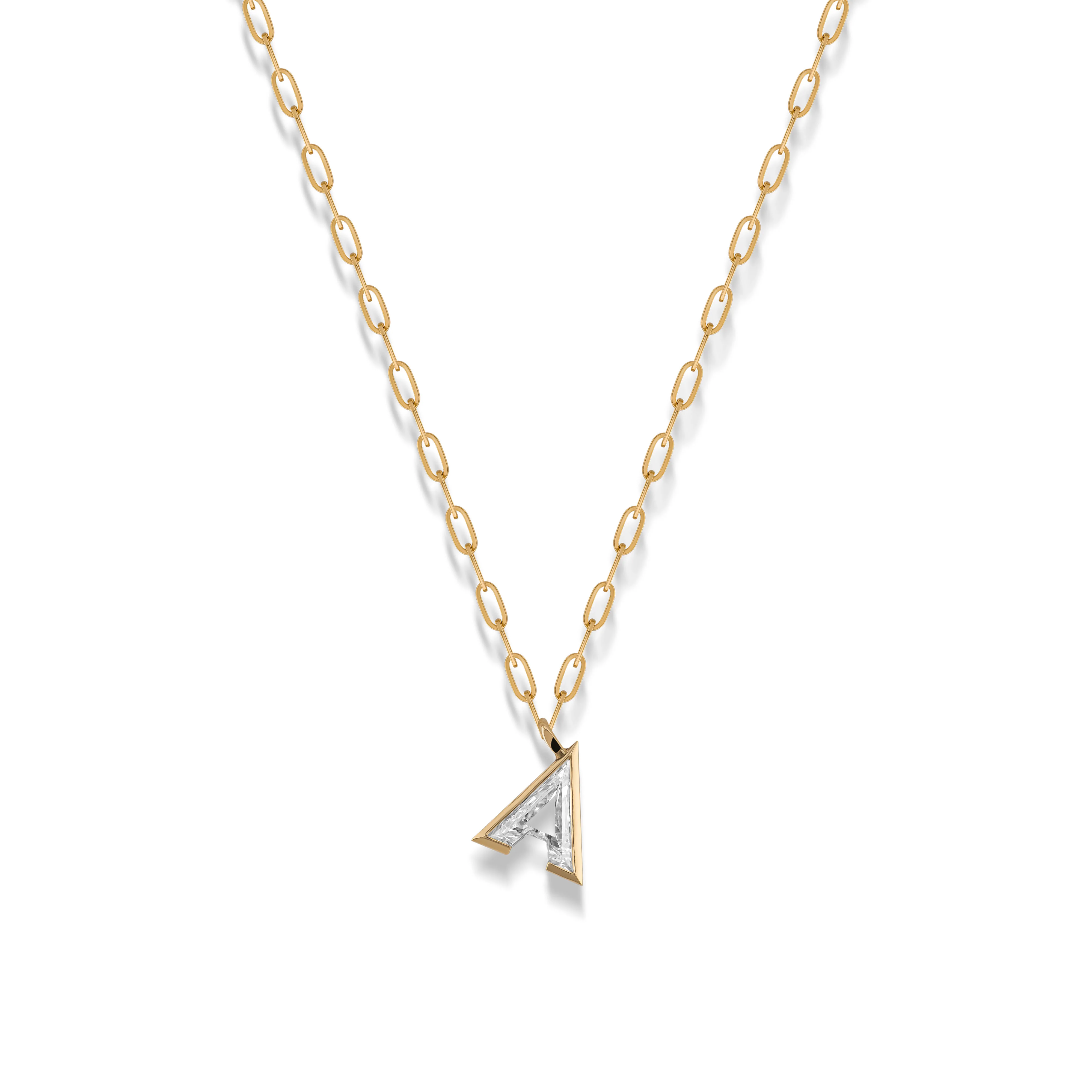 Diamond Initial Necklace - Image 8