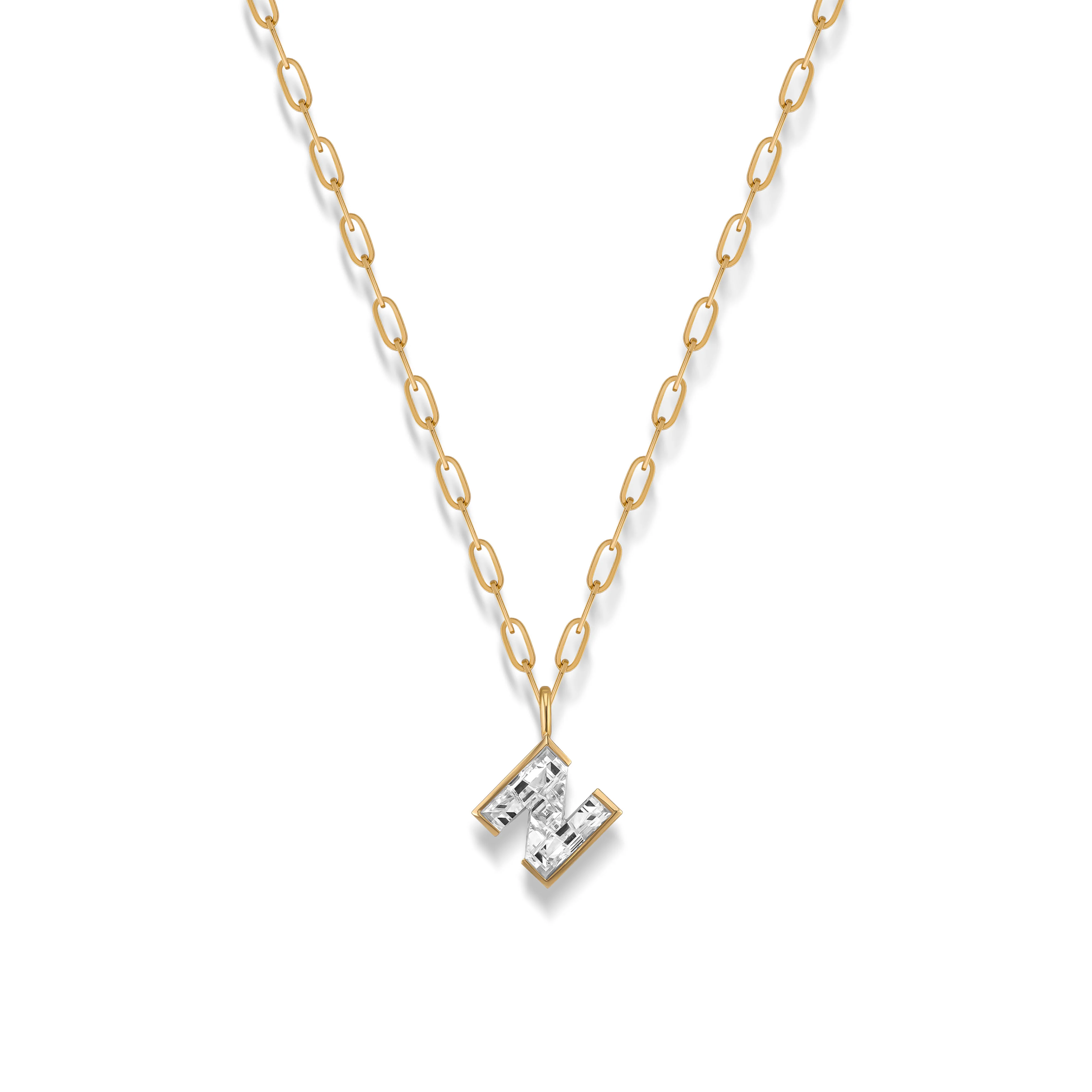 Diamond Initial Necklace - Image 9