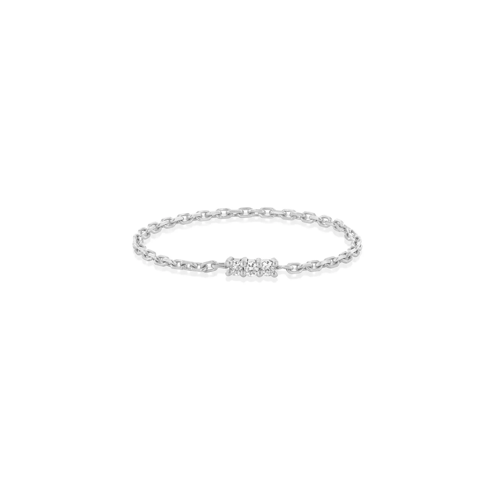 Eclipse Diamond Chain Ring (White Diamonds) - Image 4