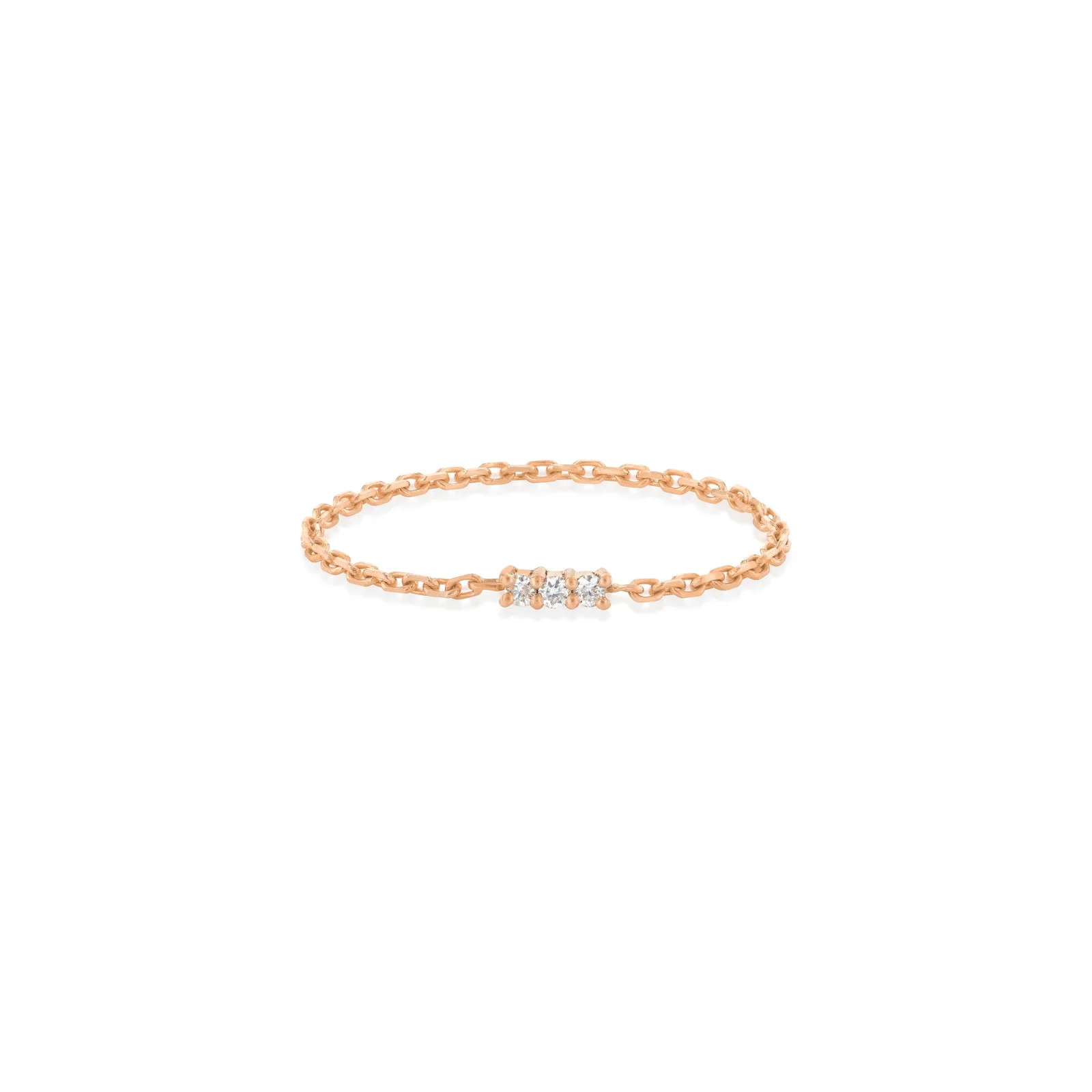 Eclipse Diamond Chain Ring (White Diamonds) - Image 5