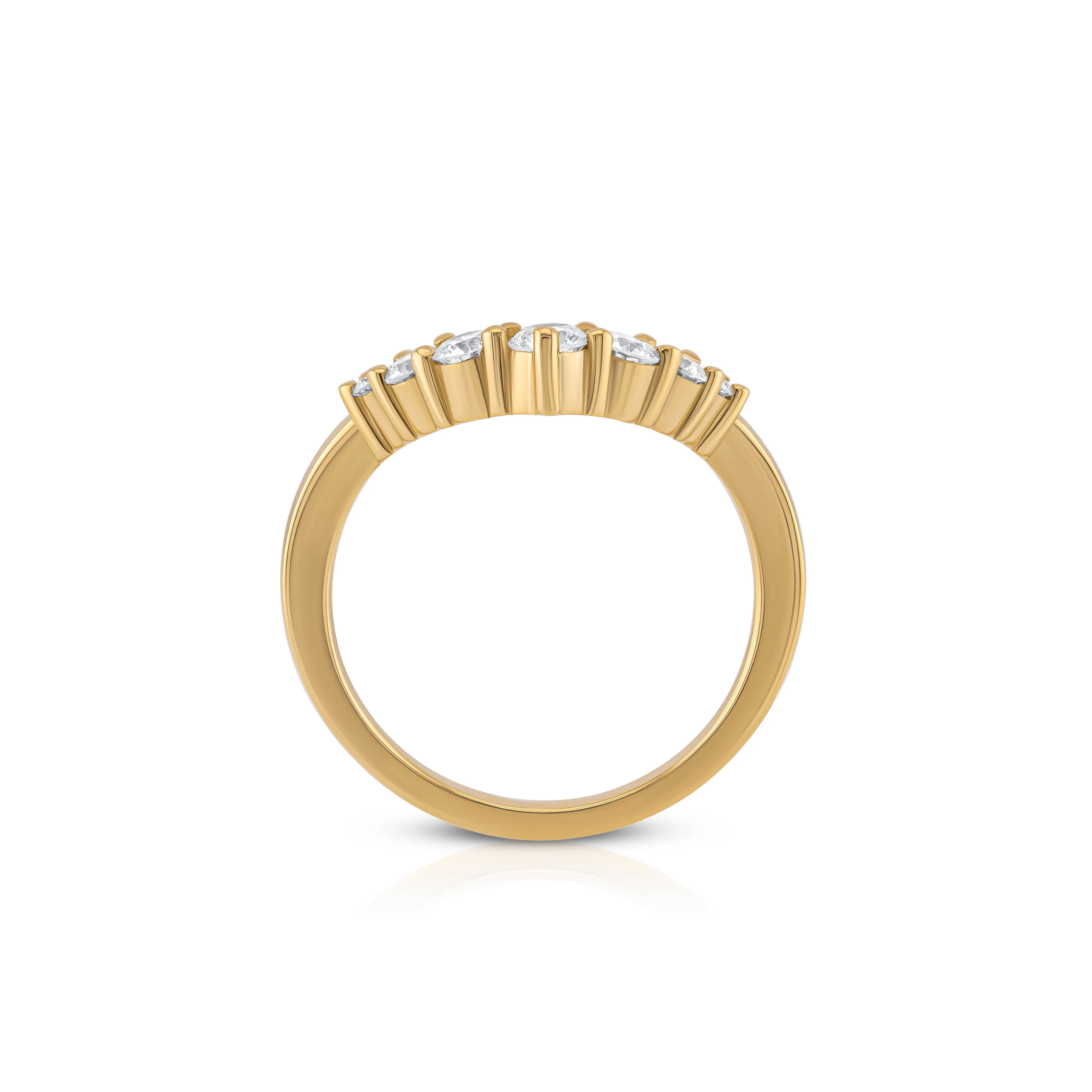 Eliana V-Shaped Wedding Band - Image 5