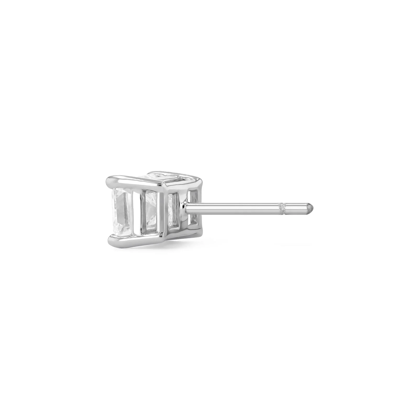 Emerald Cut Diamond Earrings (Certified) - Image 3
