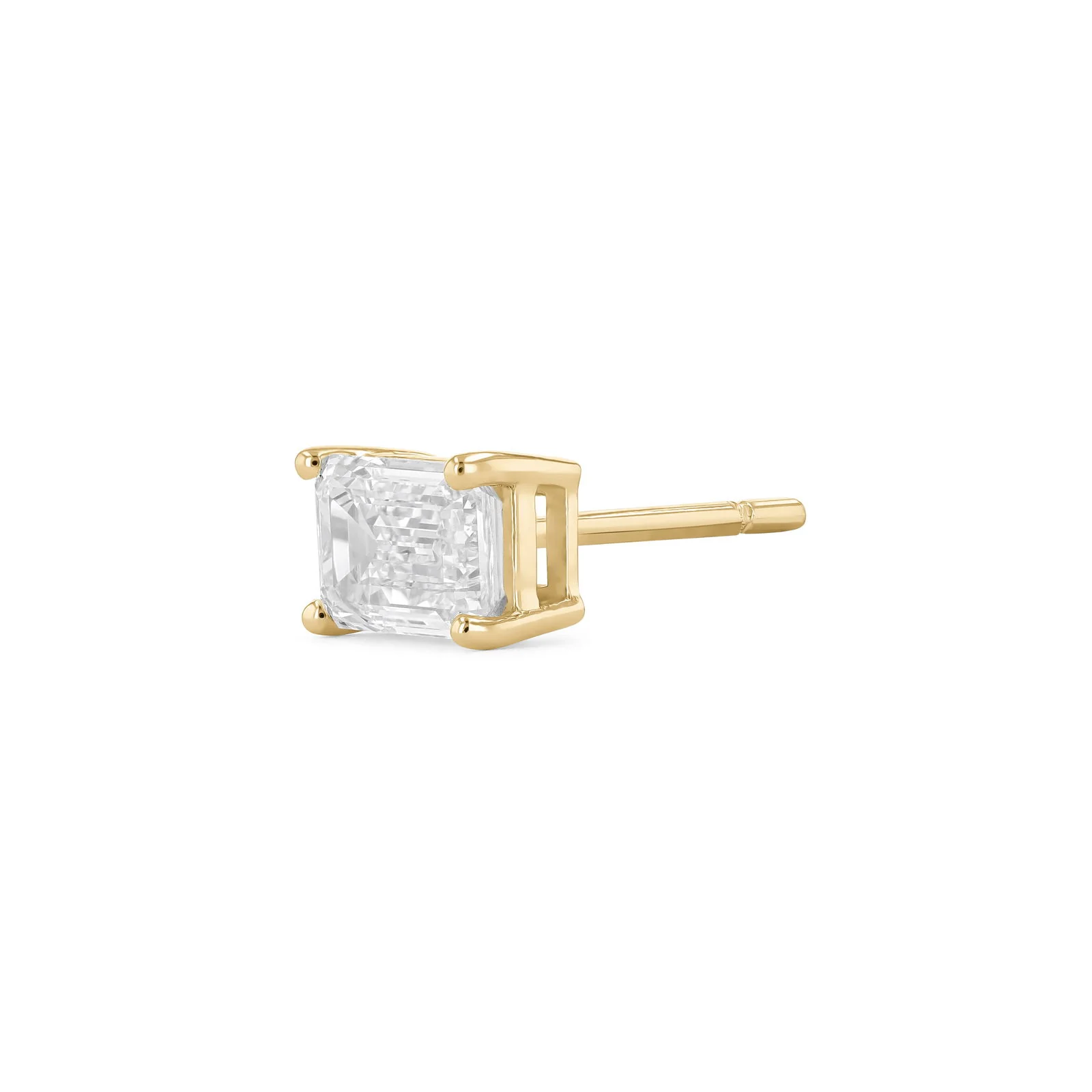 Emerald Cut Diamond Earrings (Certified) - Image 4