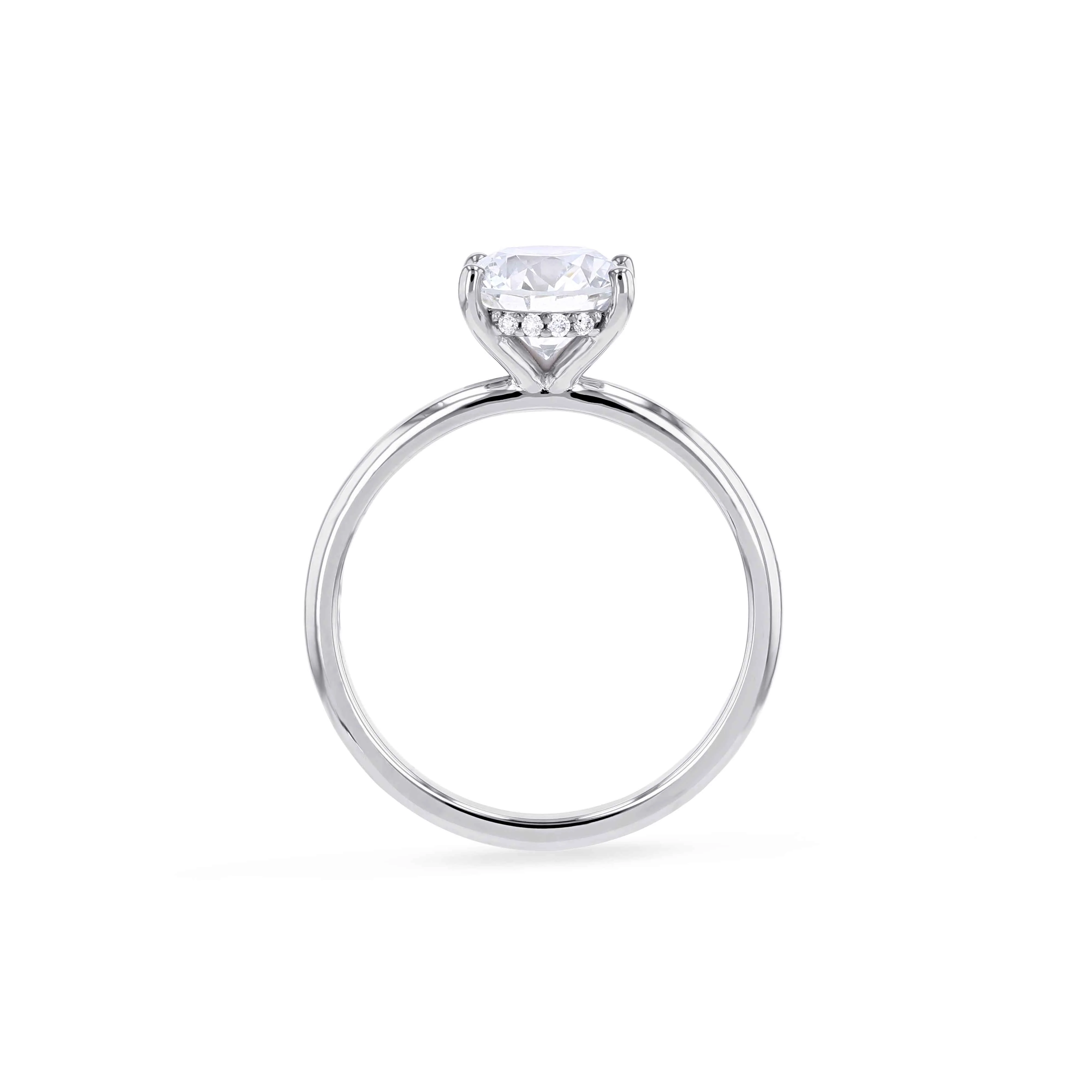 Eterna Classic Solitaire Diamond Engagement Ring - Image 4