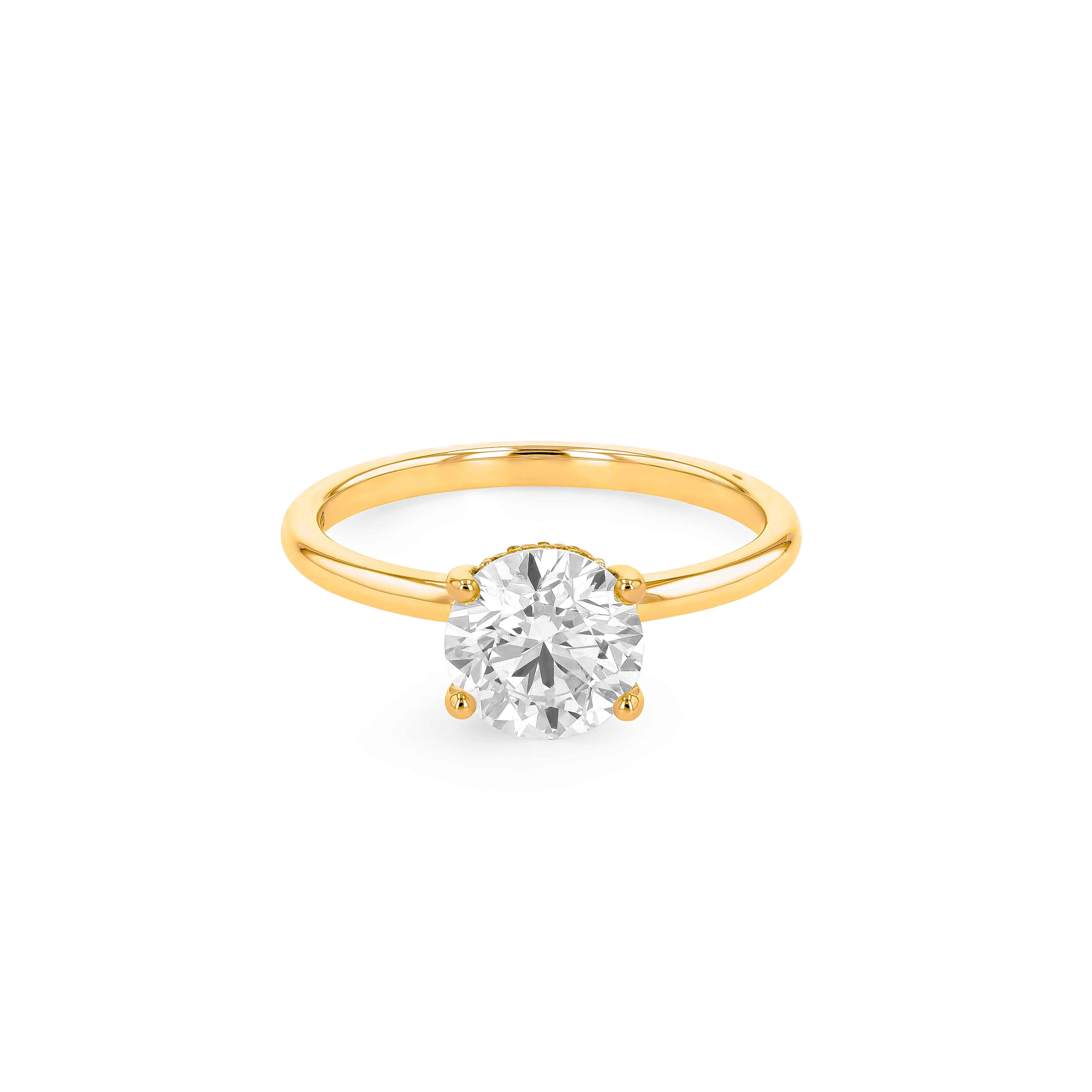 Eterna Classic Solitaire Diamond Engagement Ring - Image 5