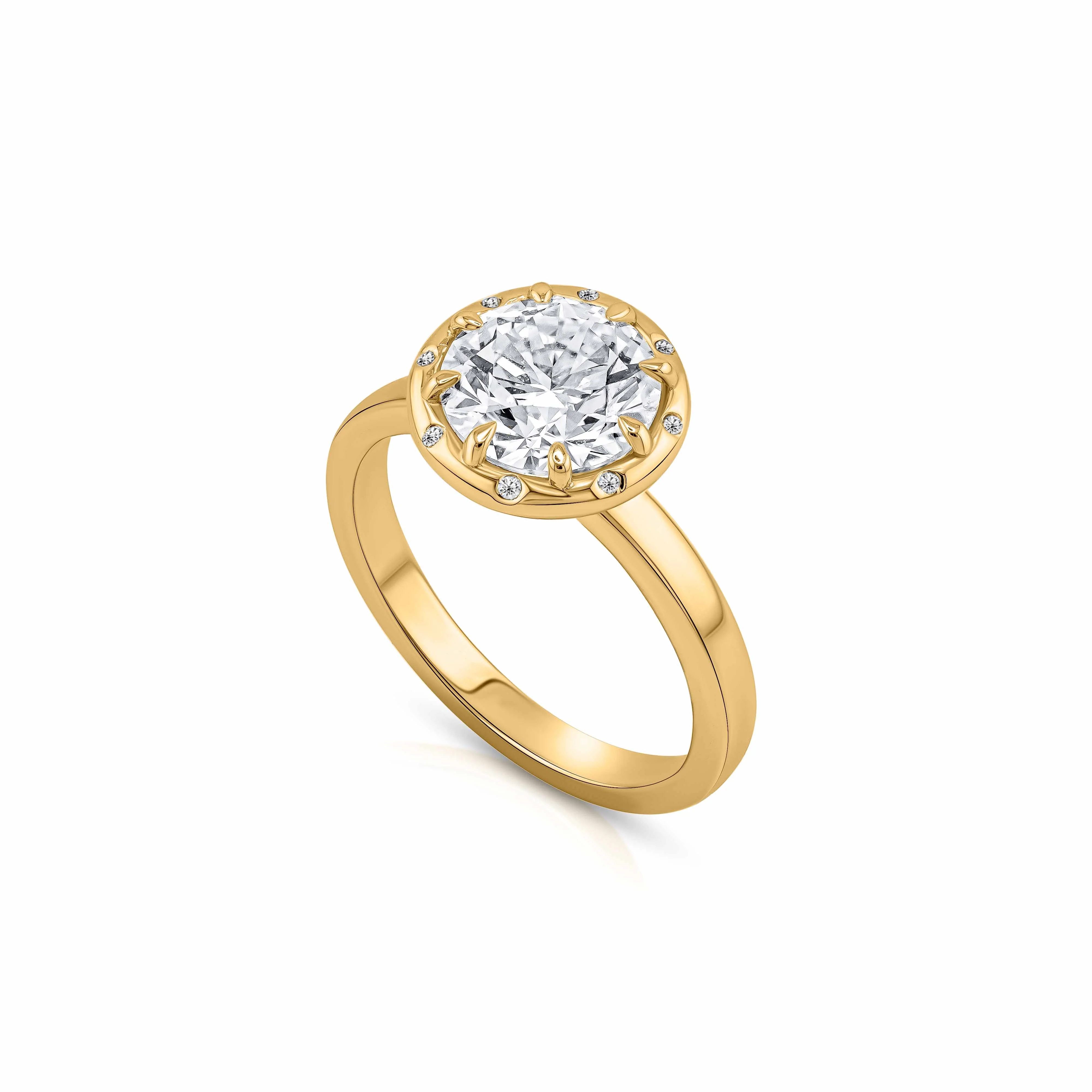 Eve Bezel Diamond Halo Ring - Image 5