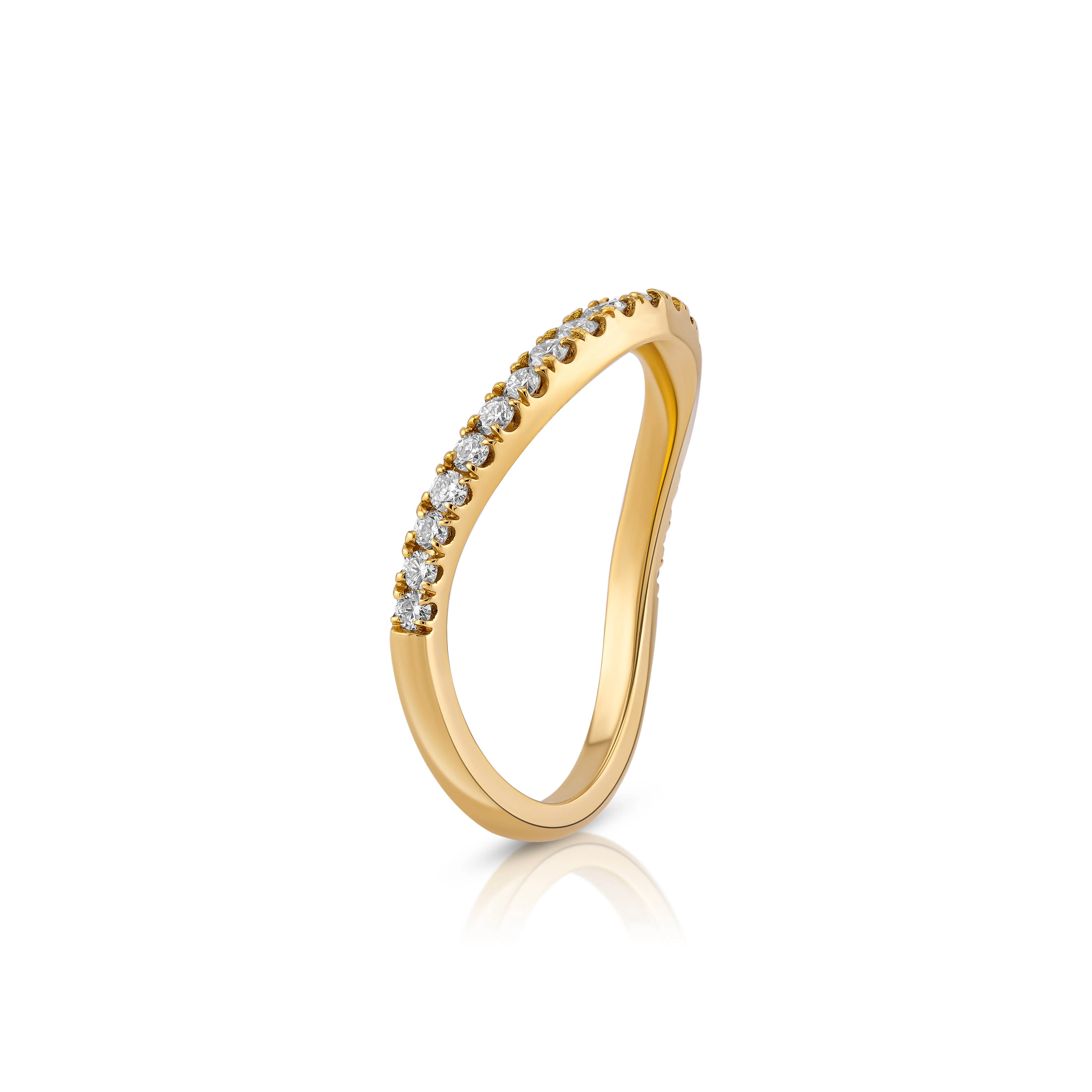 Faye Curved Wedding Band - Image 5