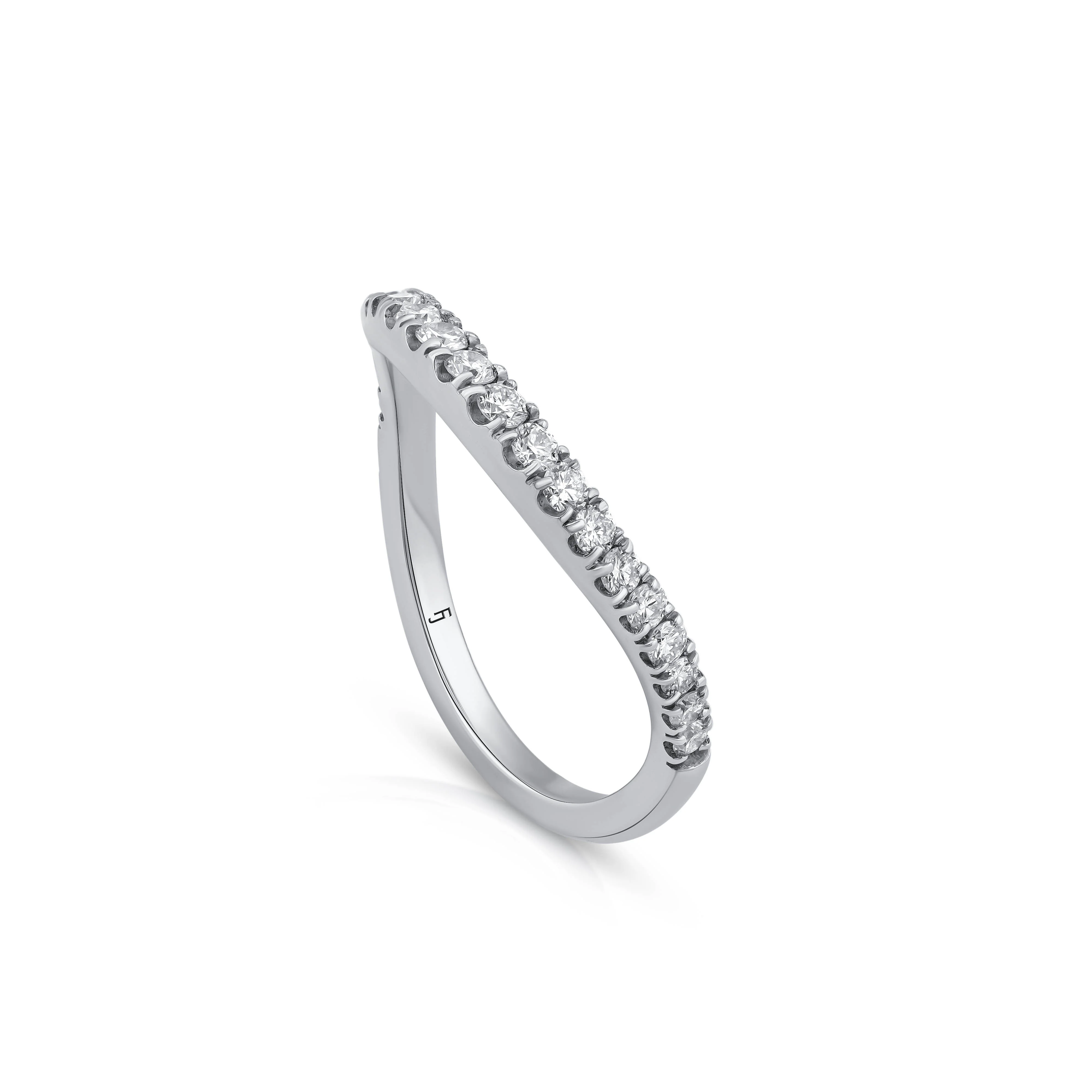 Faye Curved Wedding Band - Image 6