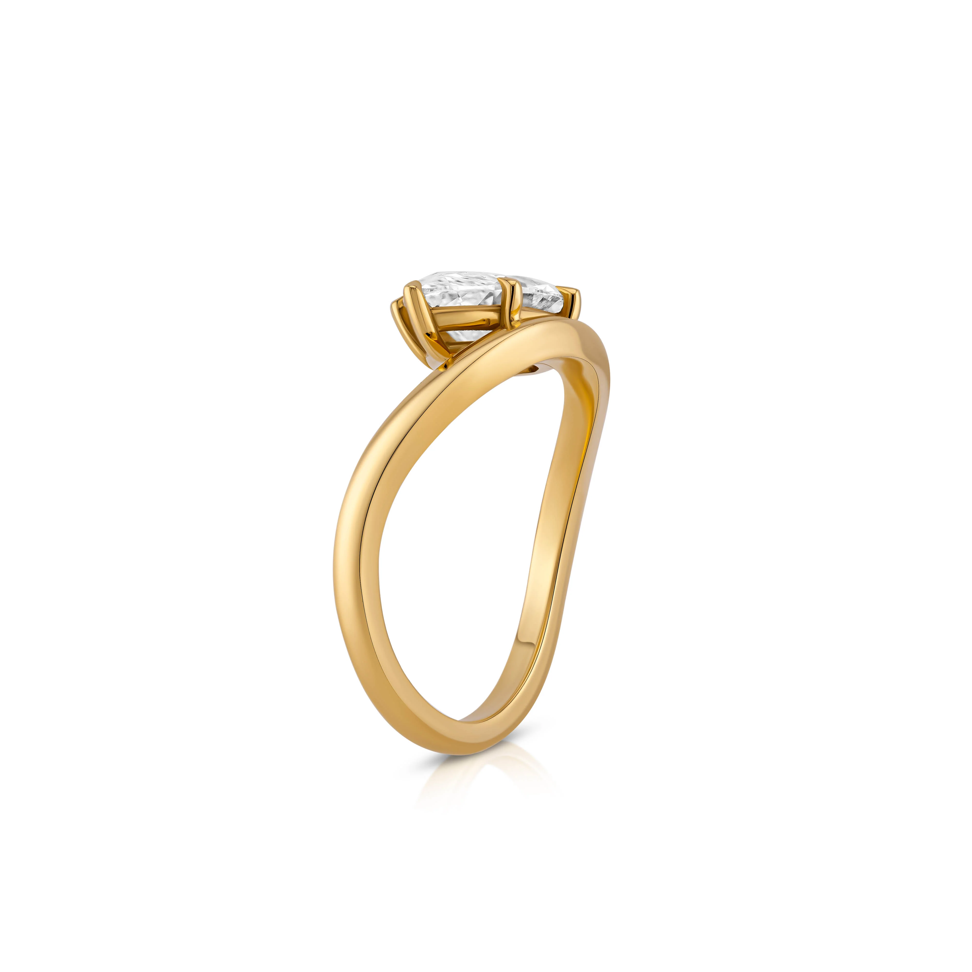 Faye Engagement Ring - East to West Marquise Ring - Image 5