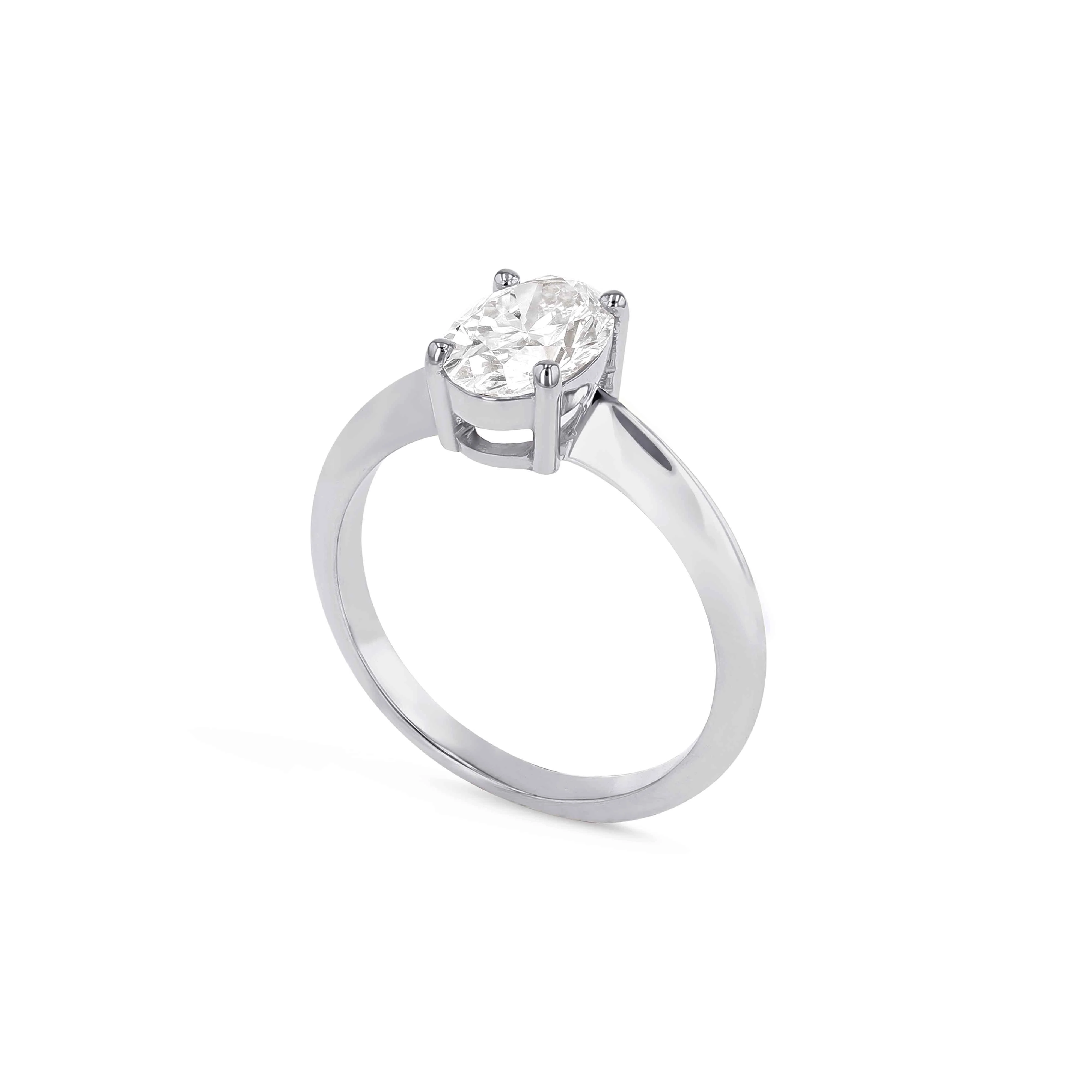 Fortuna Solitaire Diamond Engagement Ring - Image 4