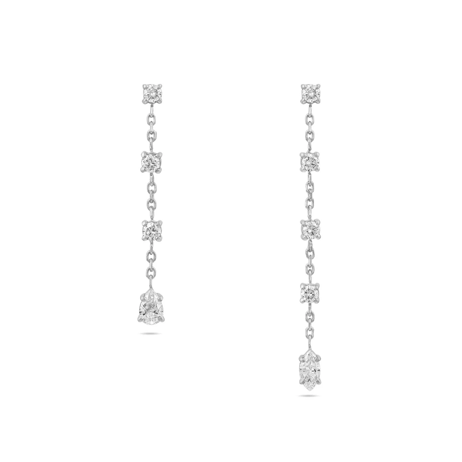 Gaia Diamond Drop Earrings - Image 10
