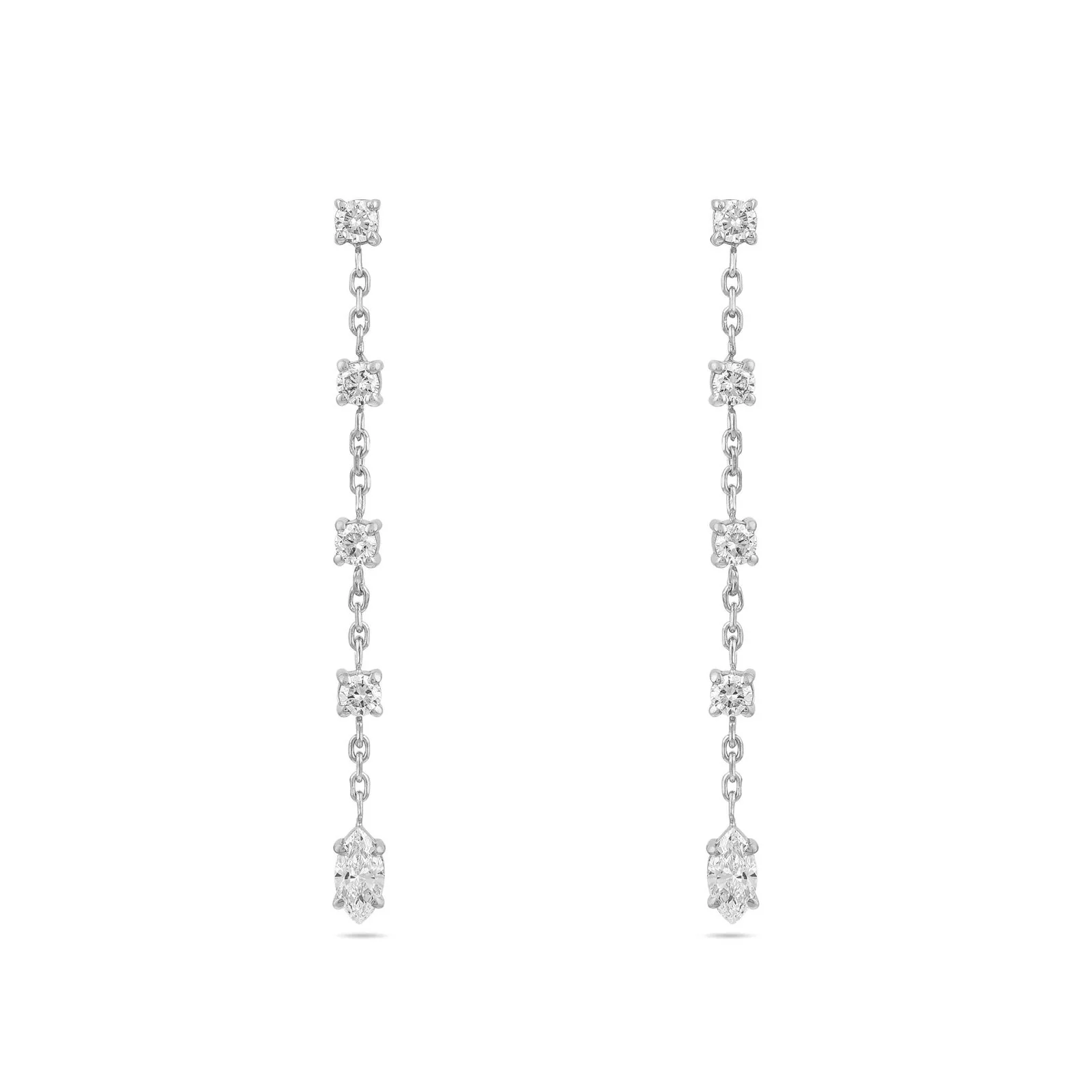 Gaia Diamond Drop Earrings - Image 12