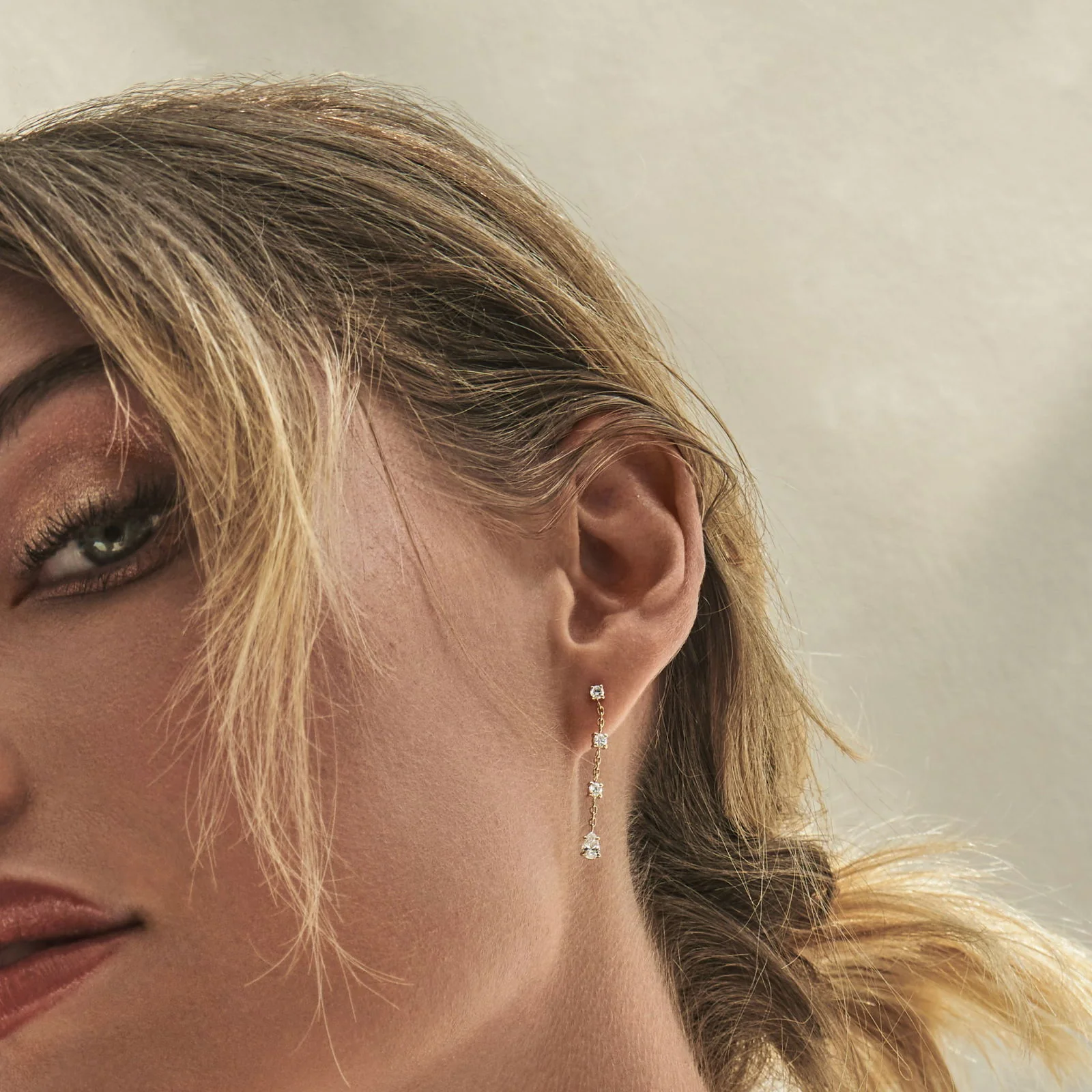 Gaia Diamond Drop Earrings - Image 3