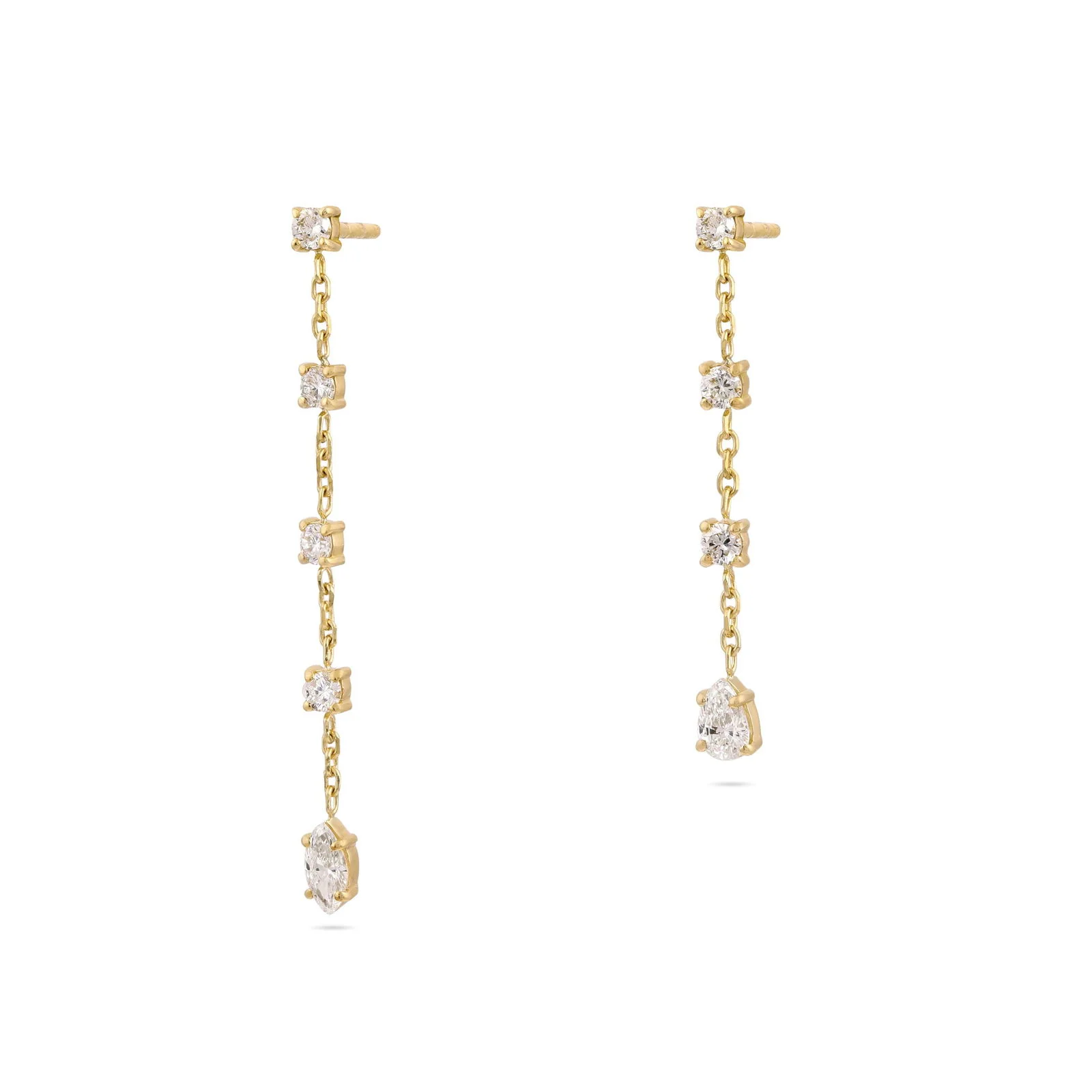 Gaia Diamond Drop Earrings - Image 4
