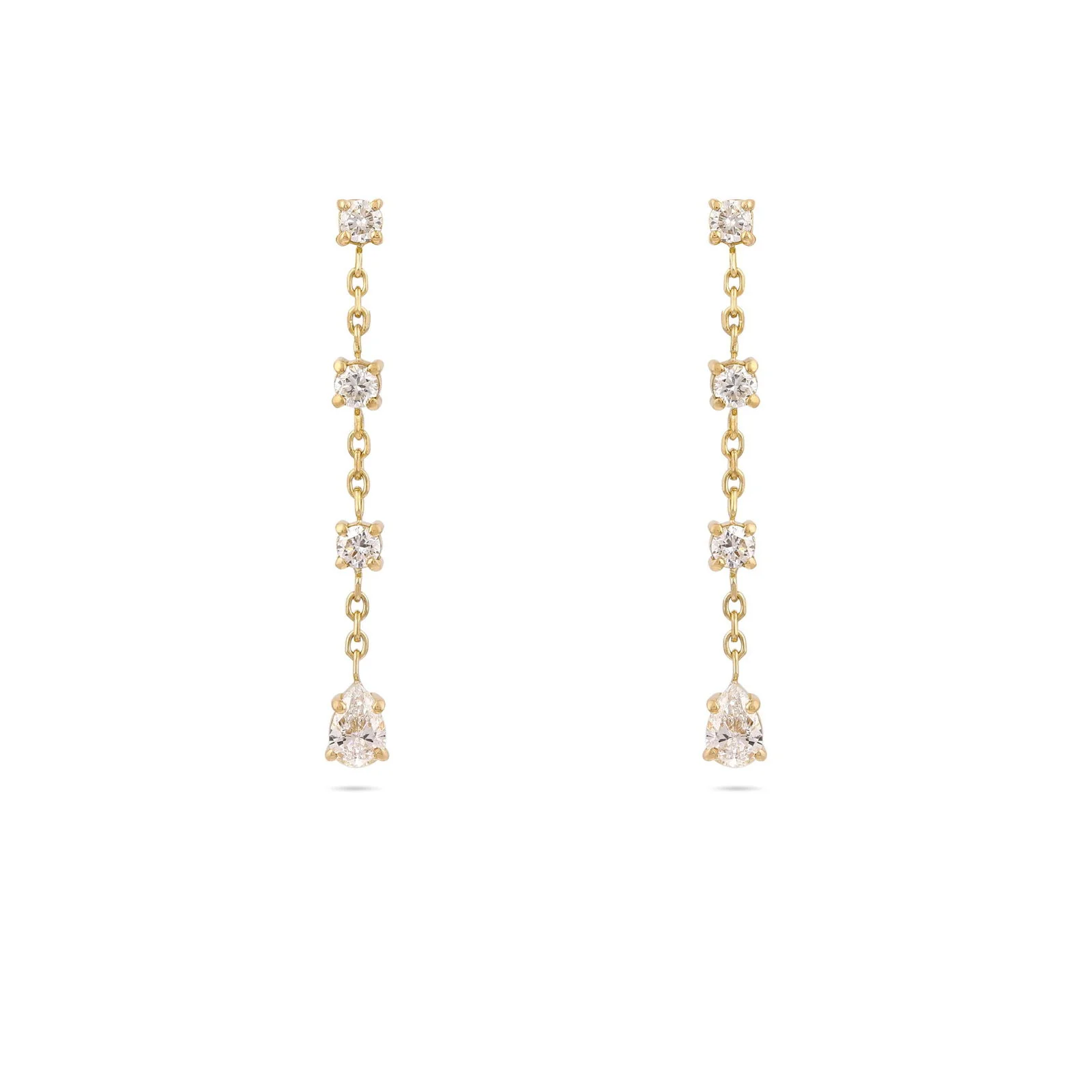 Gaia Diamond Drop Earrings - Image 5