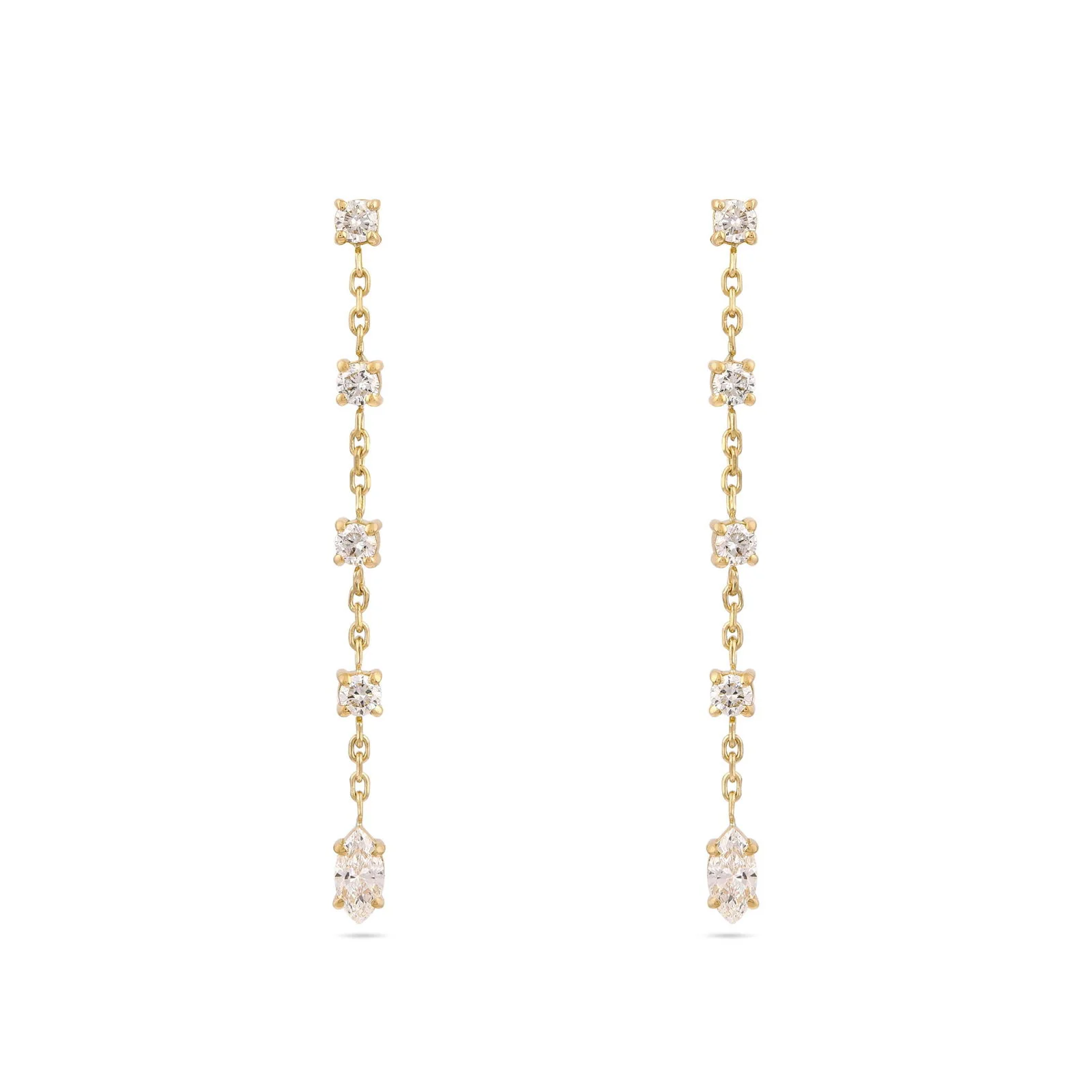 Gaia Diamond Drop Earrings - Image 6