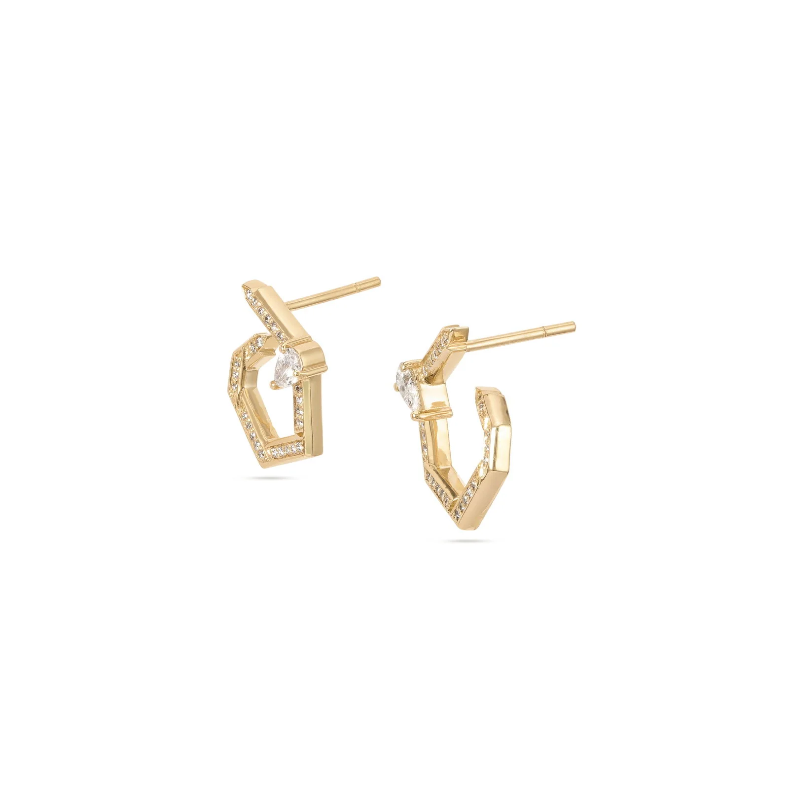 Hexad Diamond Earrings - Image 3