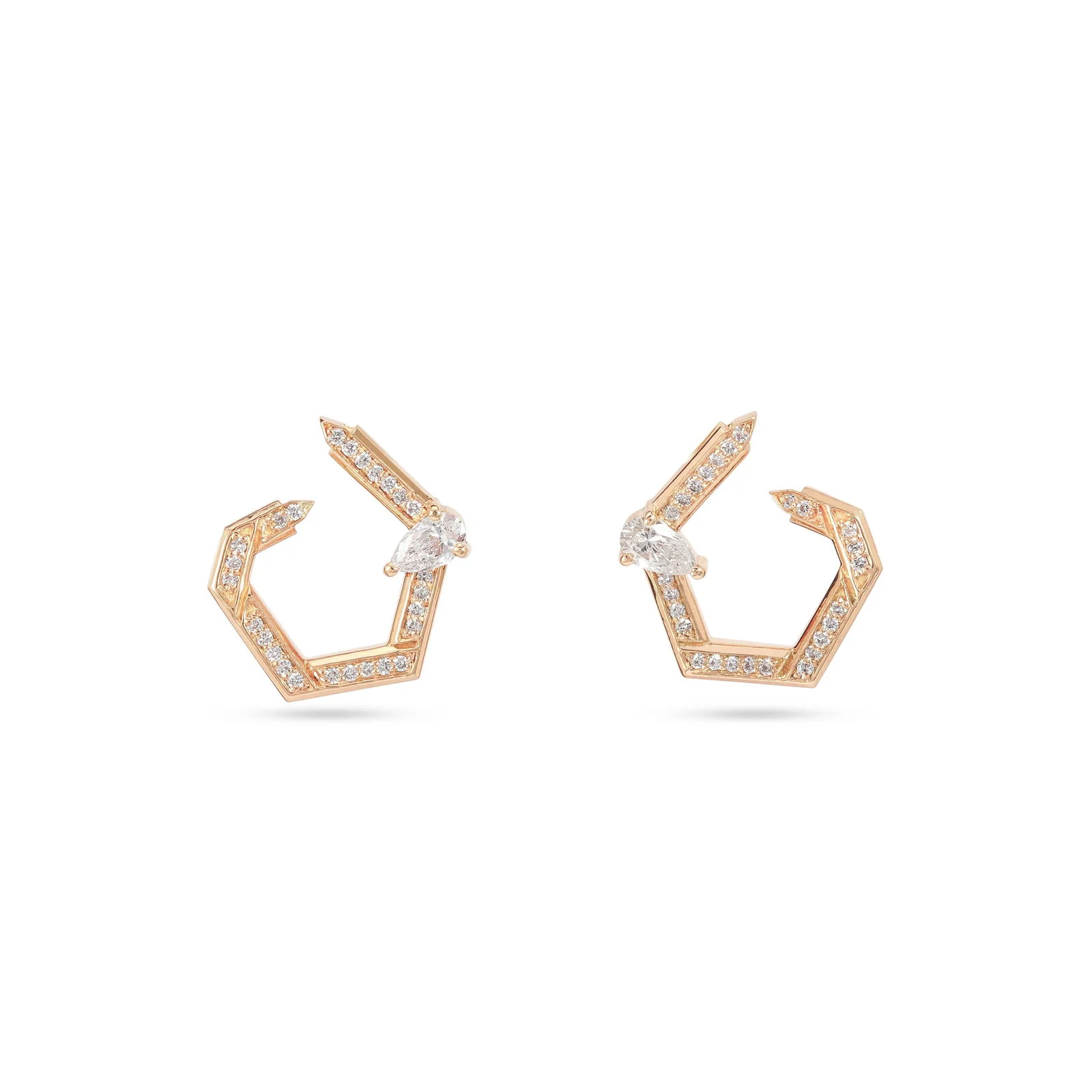 Hexad Diamond Earrings - Image 4