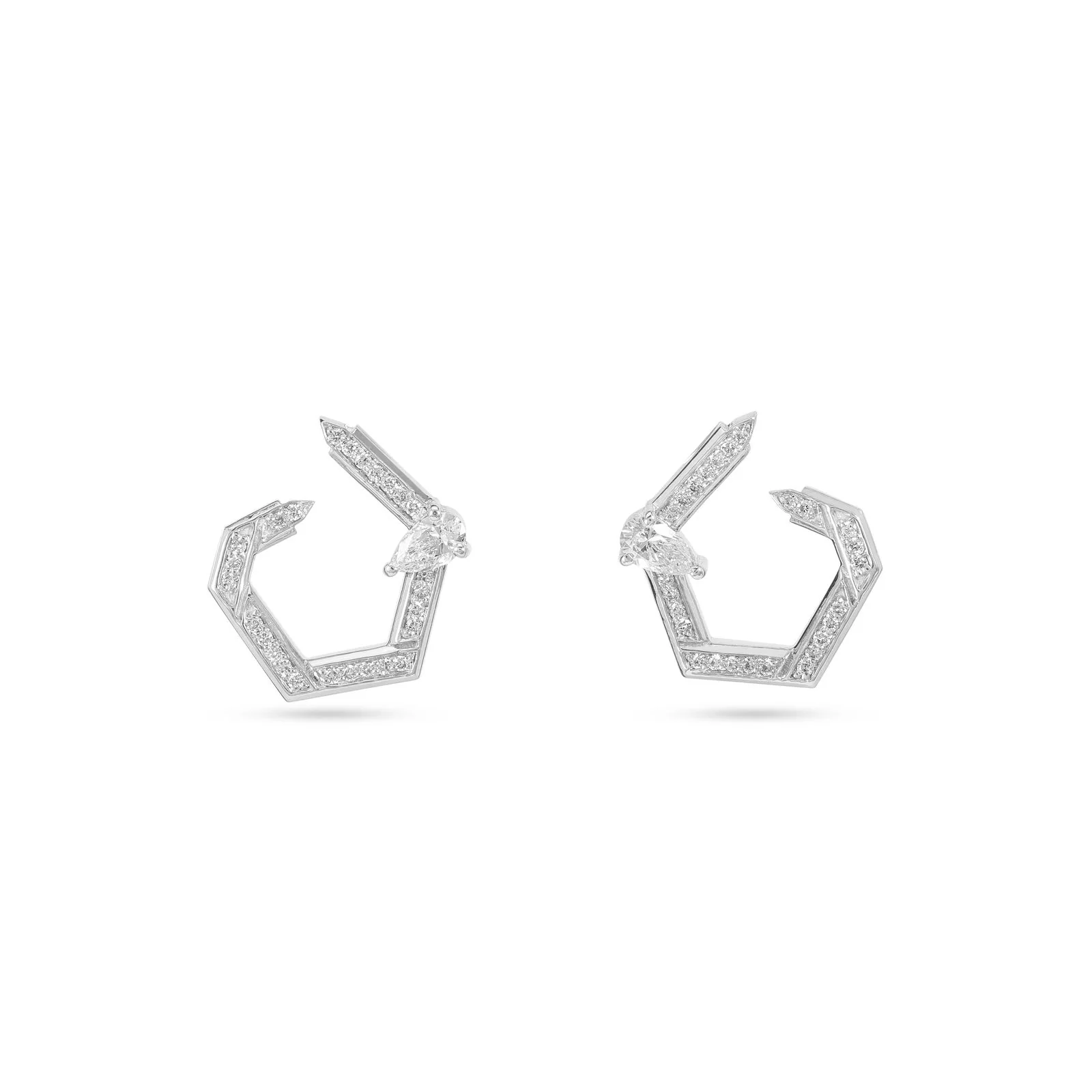 Hexad Diamond Earrings - Image 5