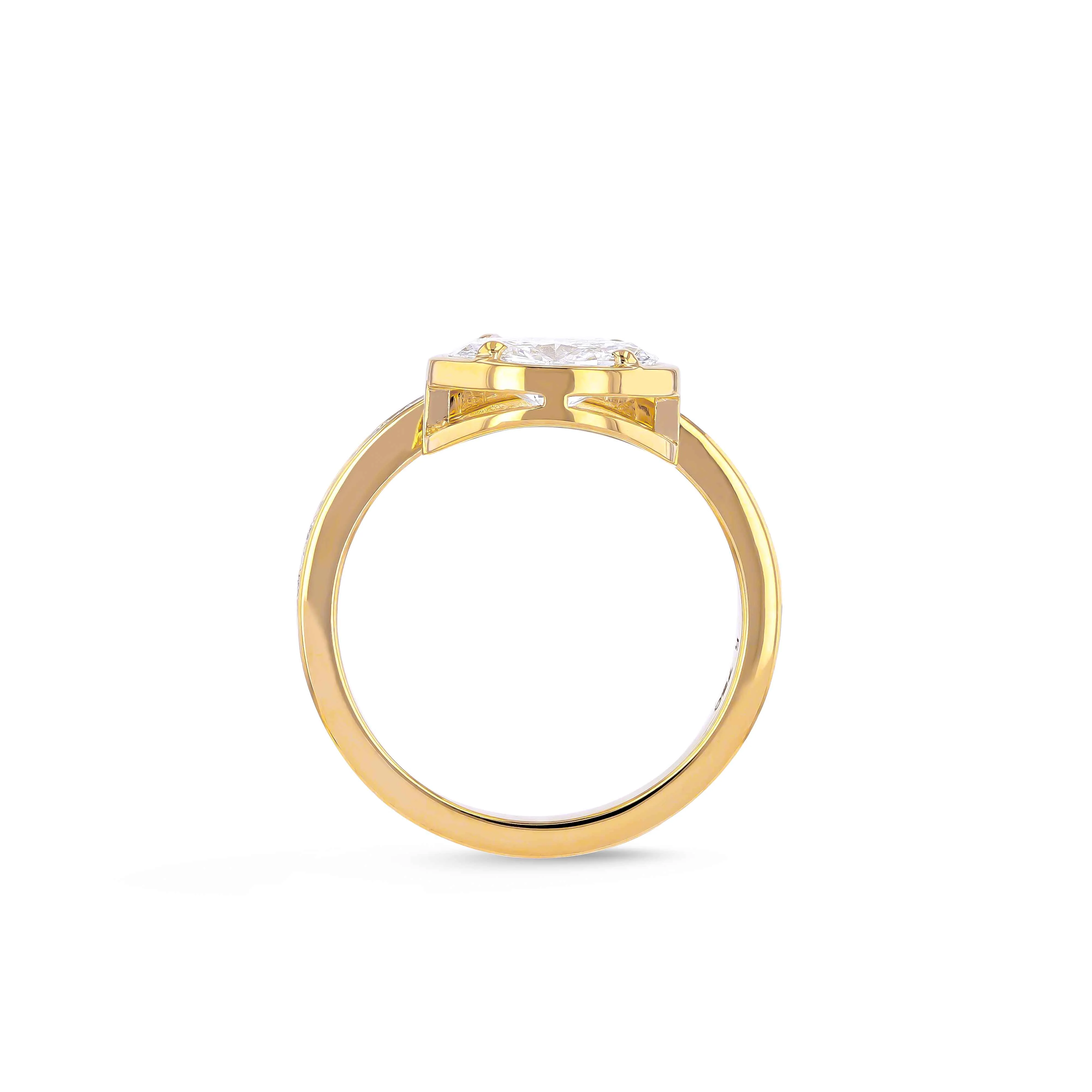Horizon Diamond Engagement Ring - Image 4