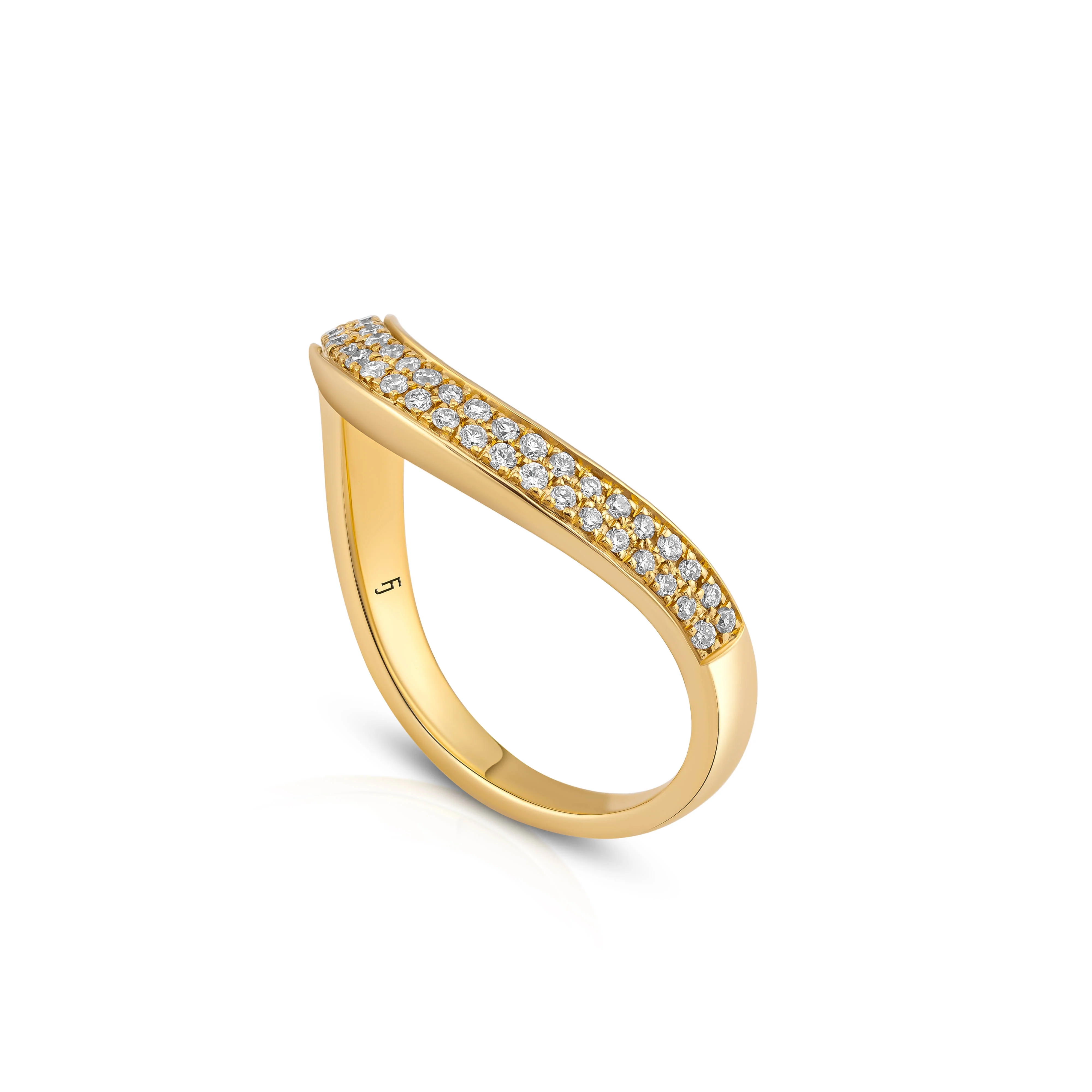 Iris Contour Wedding Band - Image 5