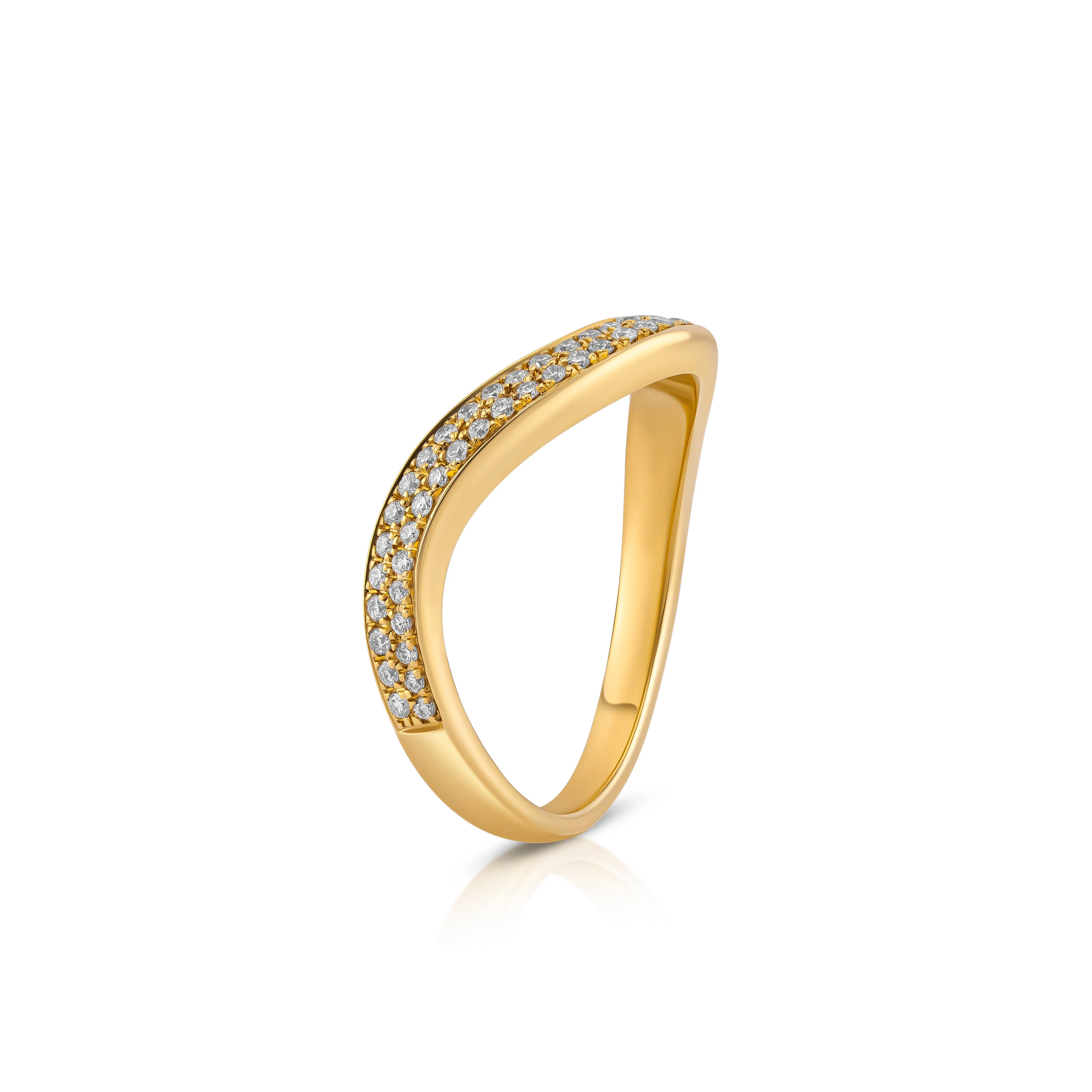 Iris Contour Wedding Band - Image 6