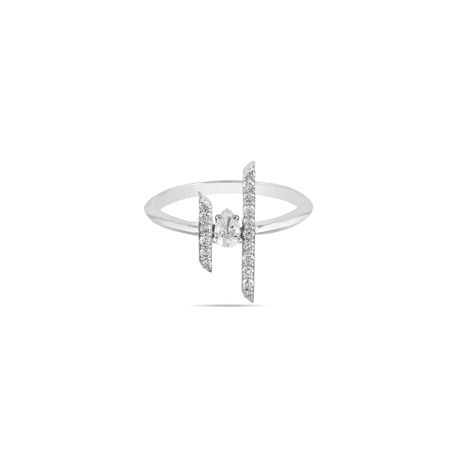 Jasmine Pear Shape Diamond Ring - Image 4