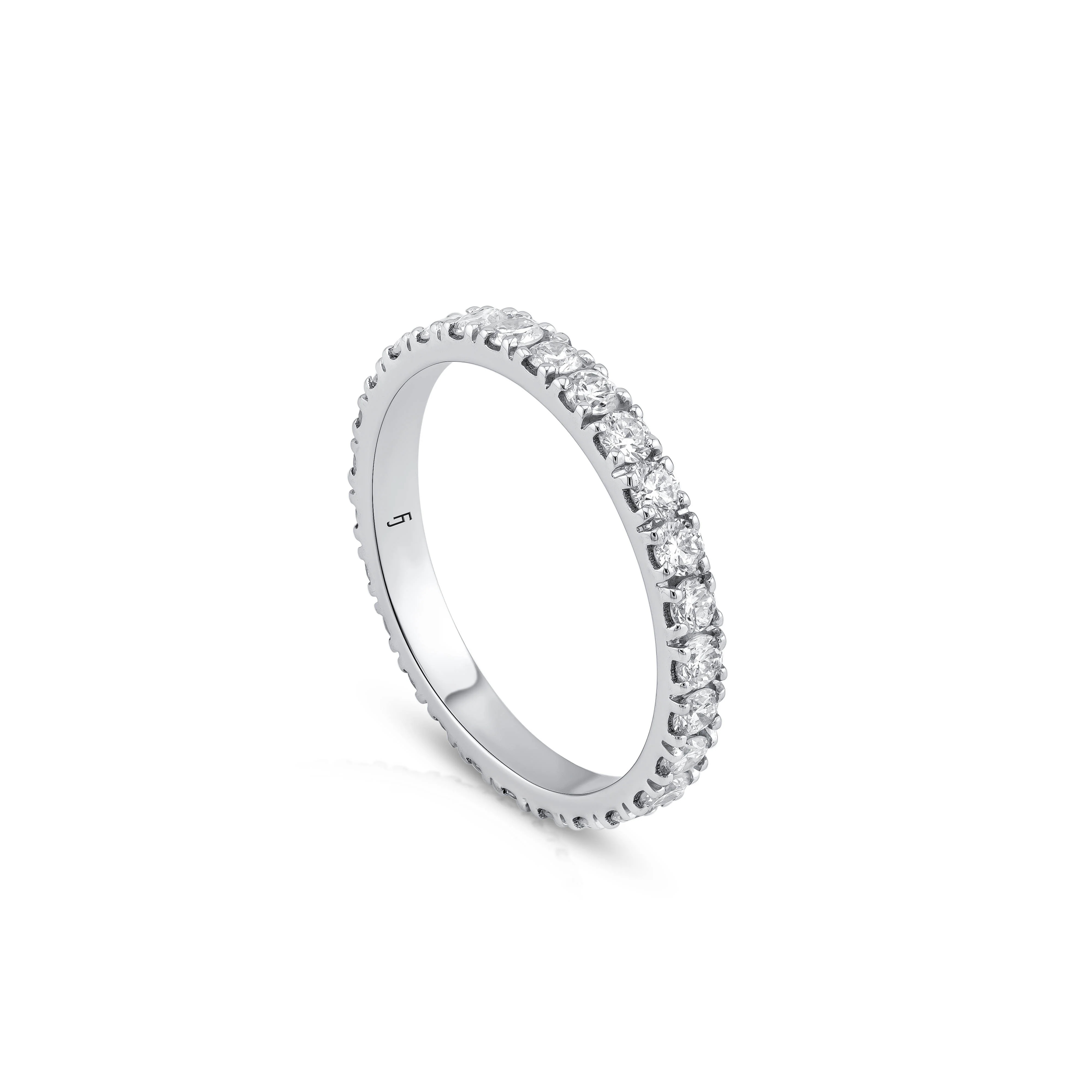 Julia Diamond Eternity Ring (2mm) - Image 4
