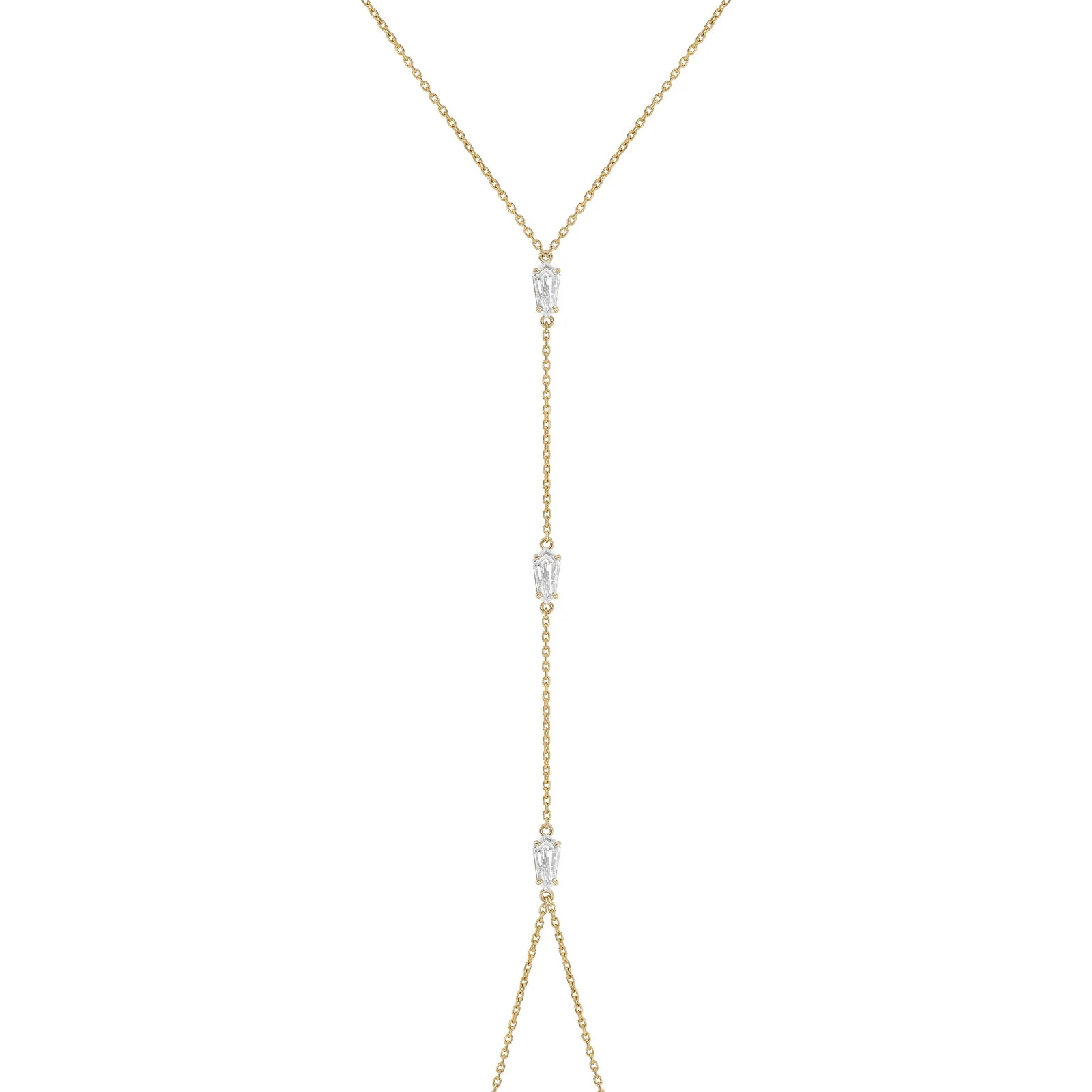 Lola Shield Diamond Hand Chain - Image 3