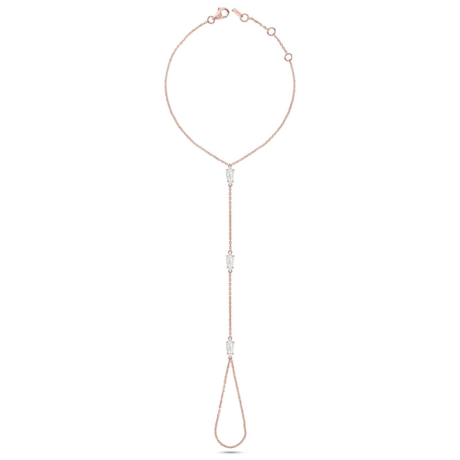 Lola Shield Diamond Hand Chain - Image 5