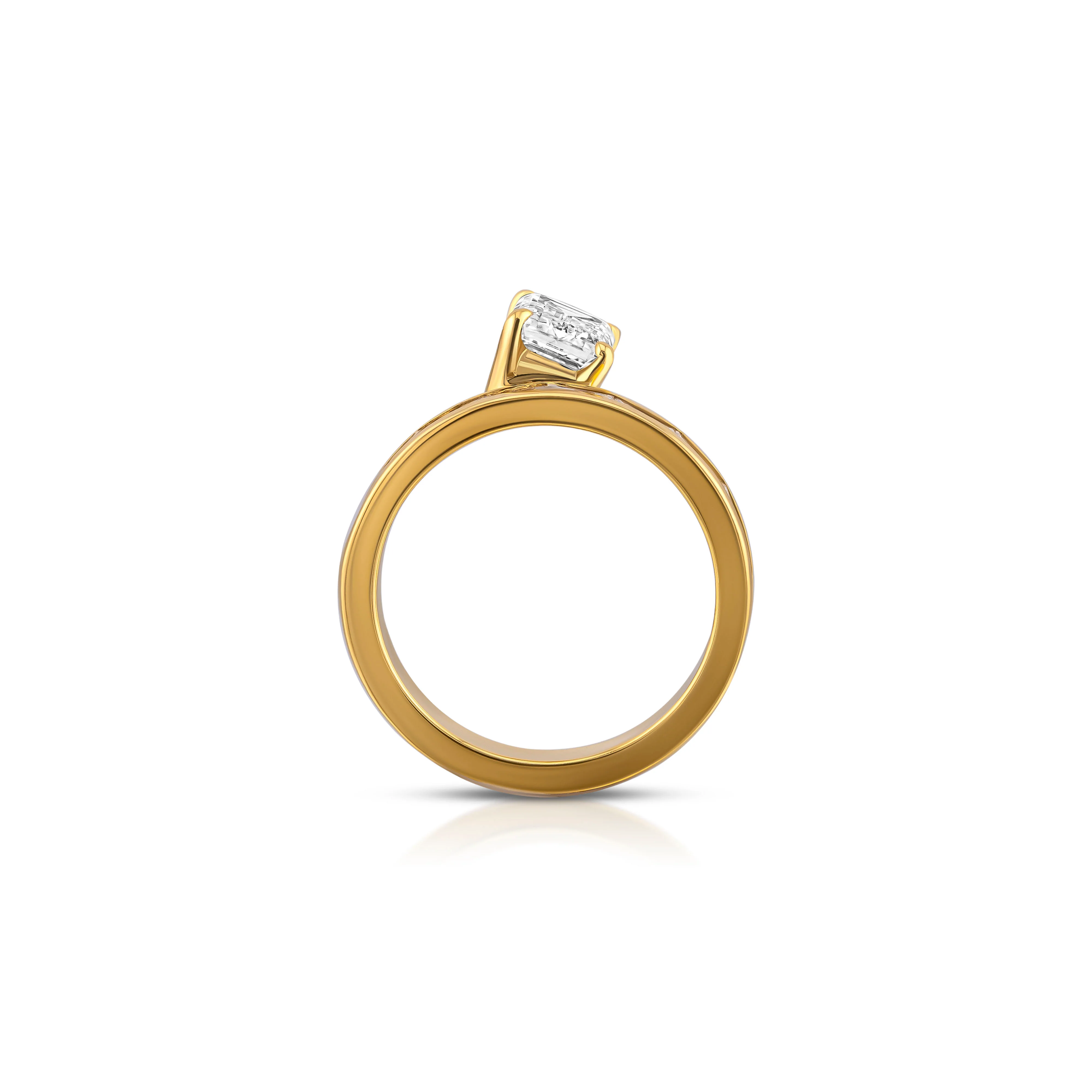 Lumine Baguette Diamond Engagement Ring - Image 3