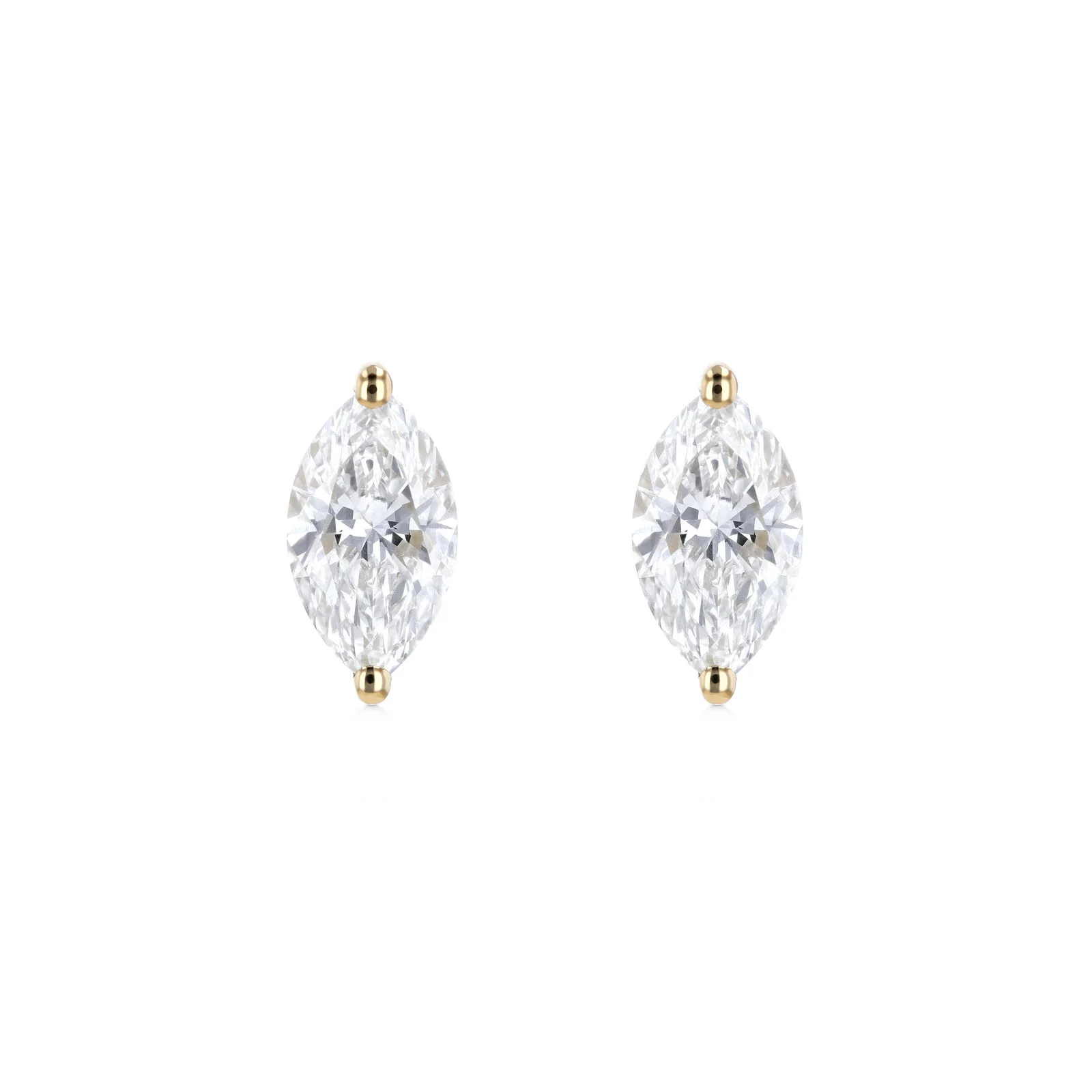 Marquise Cut Diamond Earrings (0.70 cts each) - Image 3