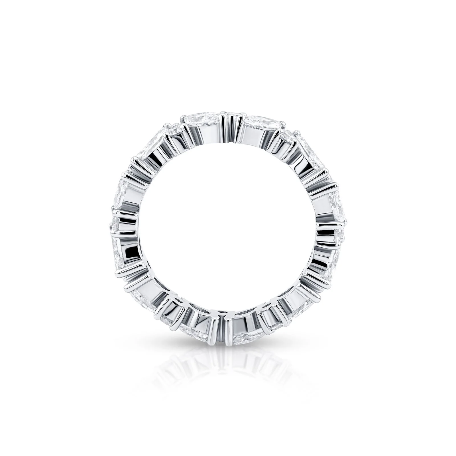 Marquise & Round Brilliant Eternity Ring (Certified) - Image 4
