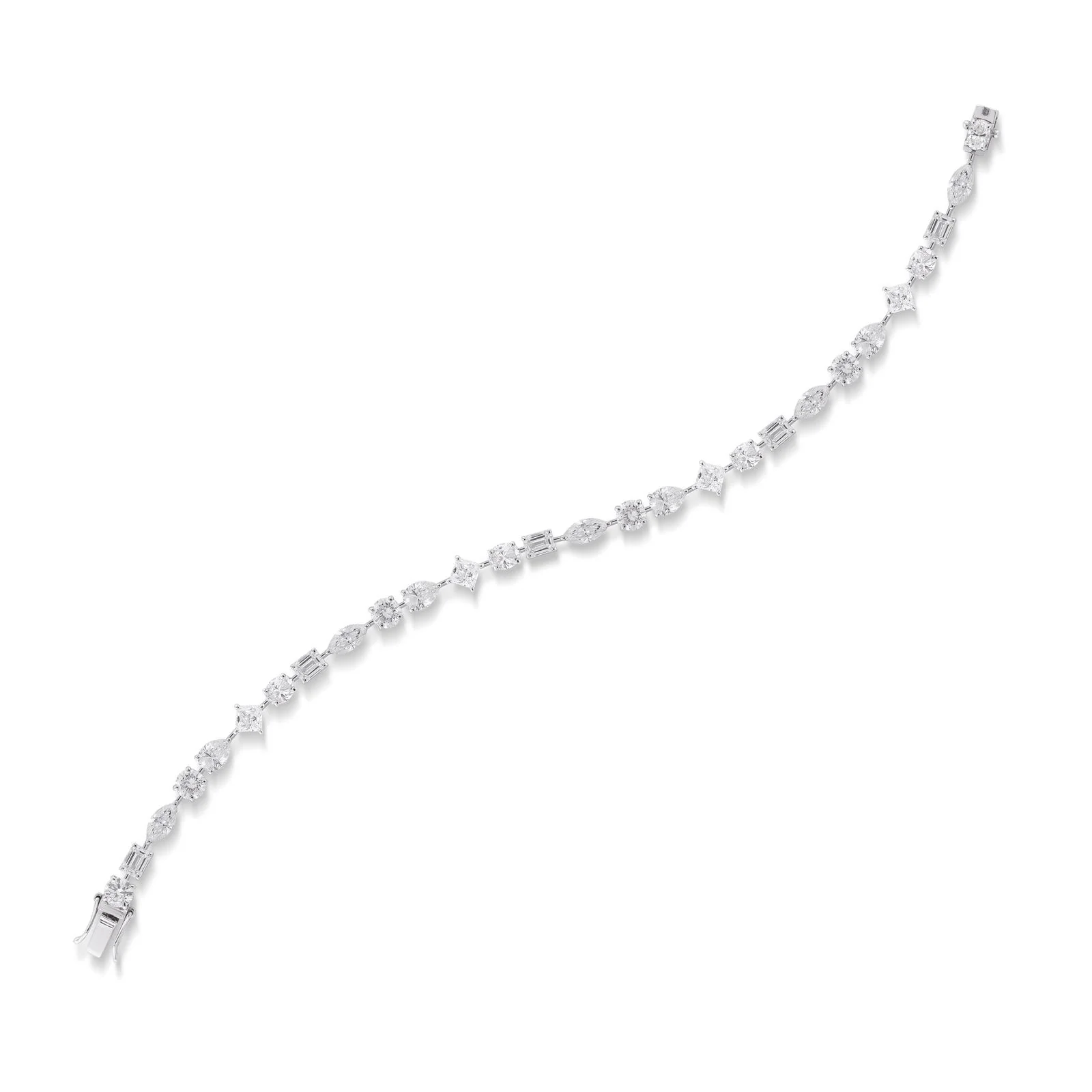 Multi-shape Lab Diamond Tennis Bracelet (Certified) - Image 4